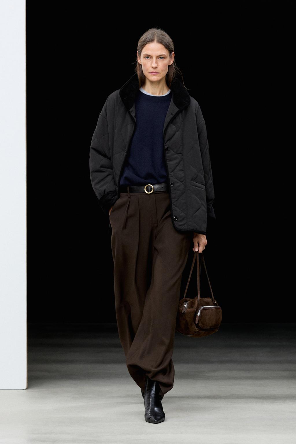 Massimo Dutti Dalğalı tikiş detallı gödəkçə