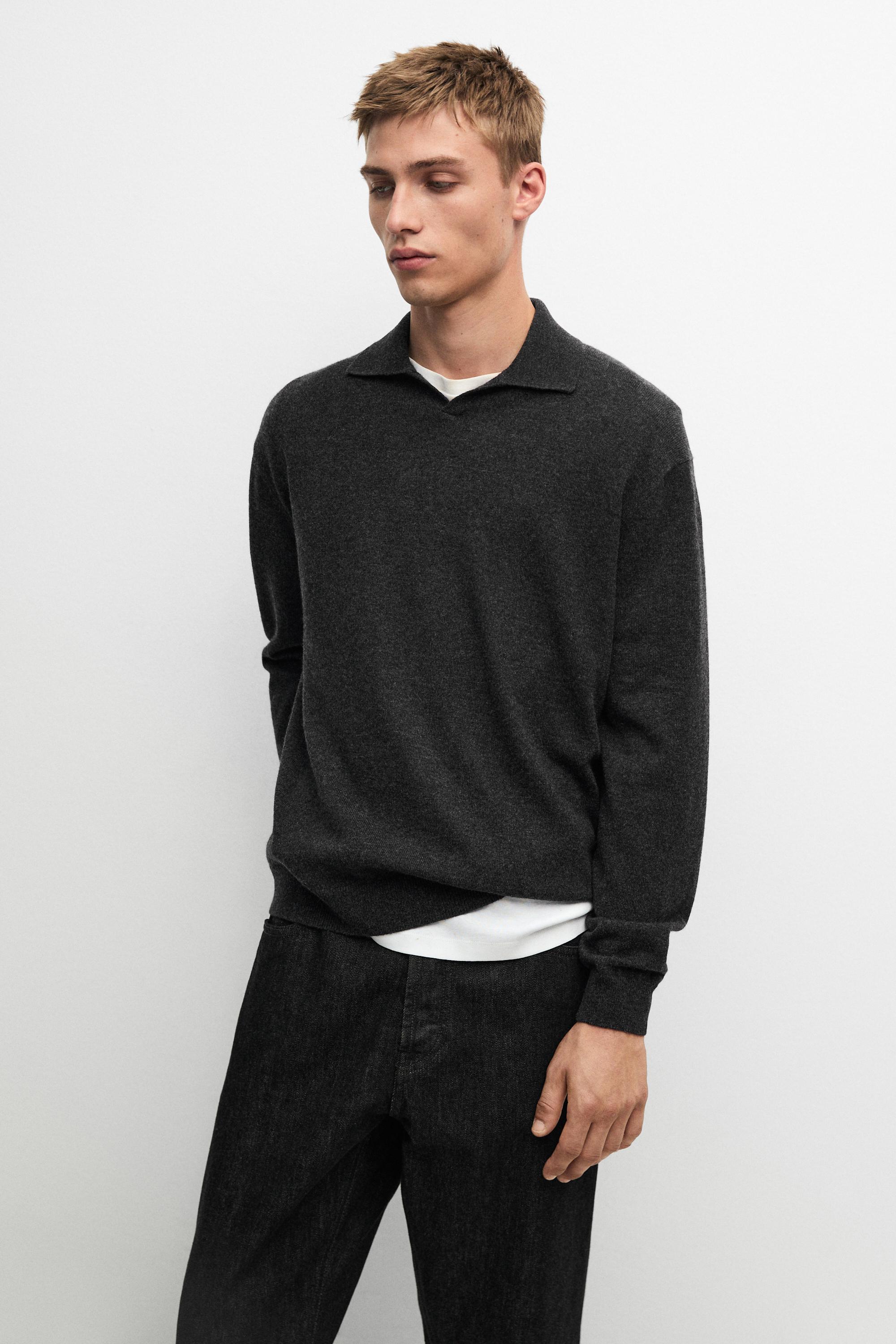 Jersey polo punto 100% cashmere