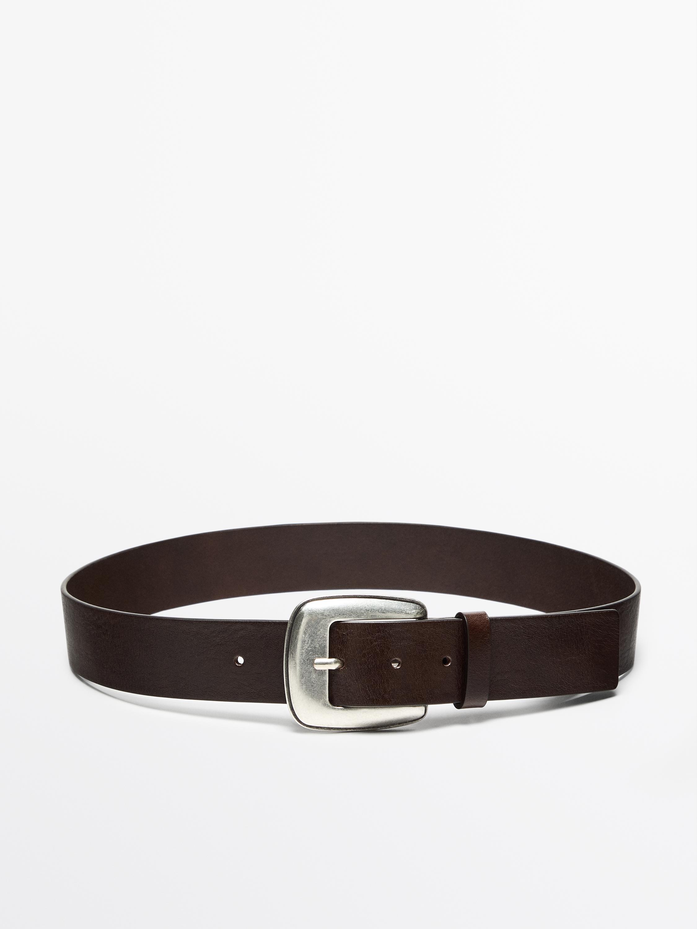 Ceinture en cuir avec boucle