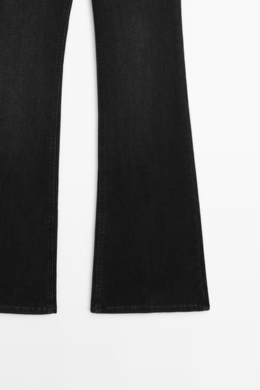 High-waist skinny flare jeans — BLACK 7
