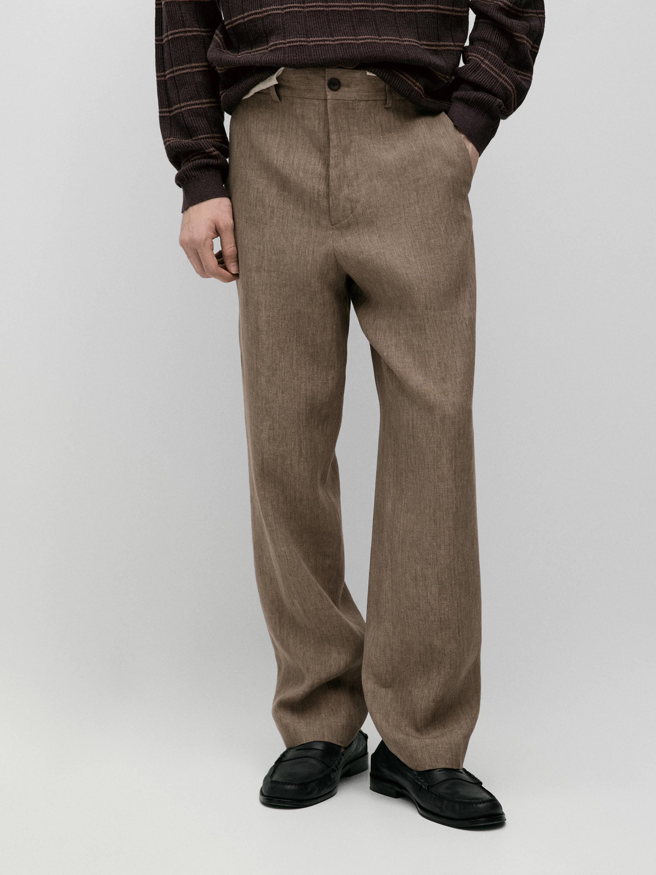 Pantalón traje lino