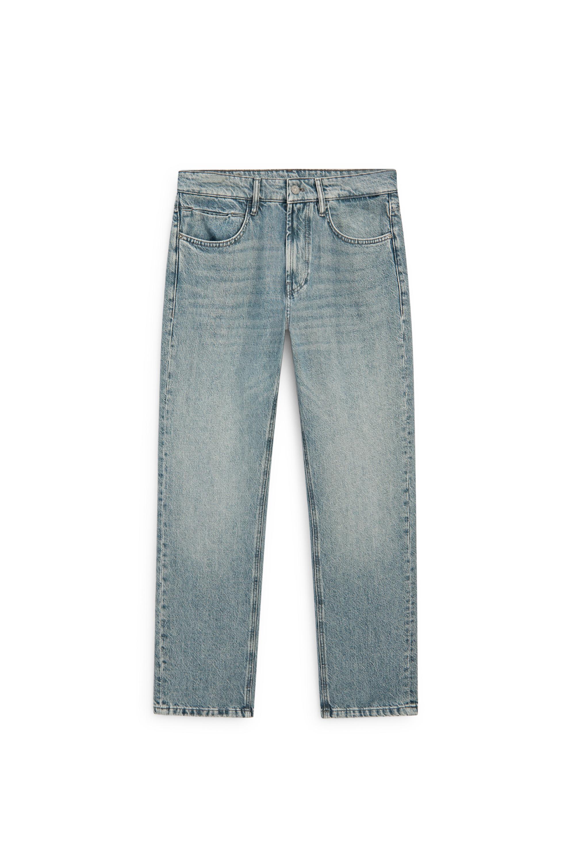 Stonewashed tapered-fit jeans — BLUE