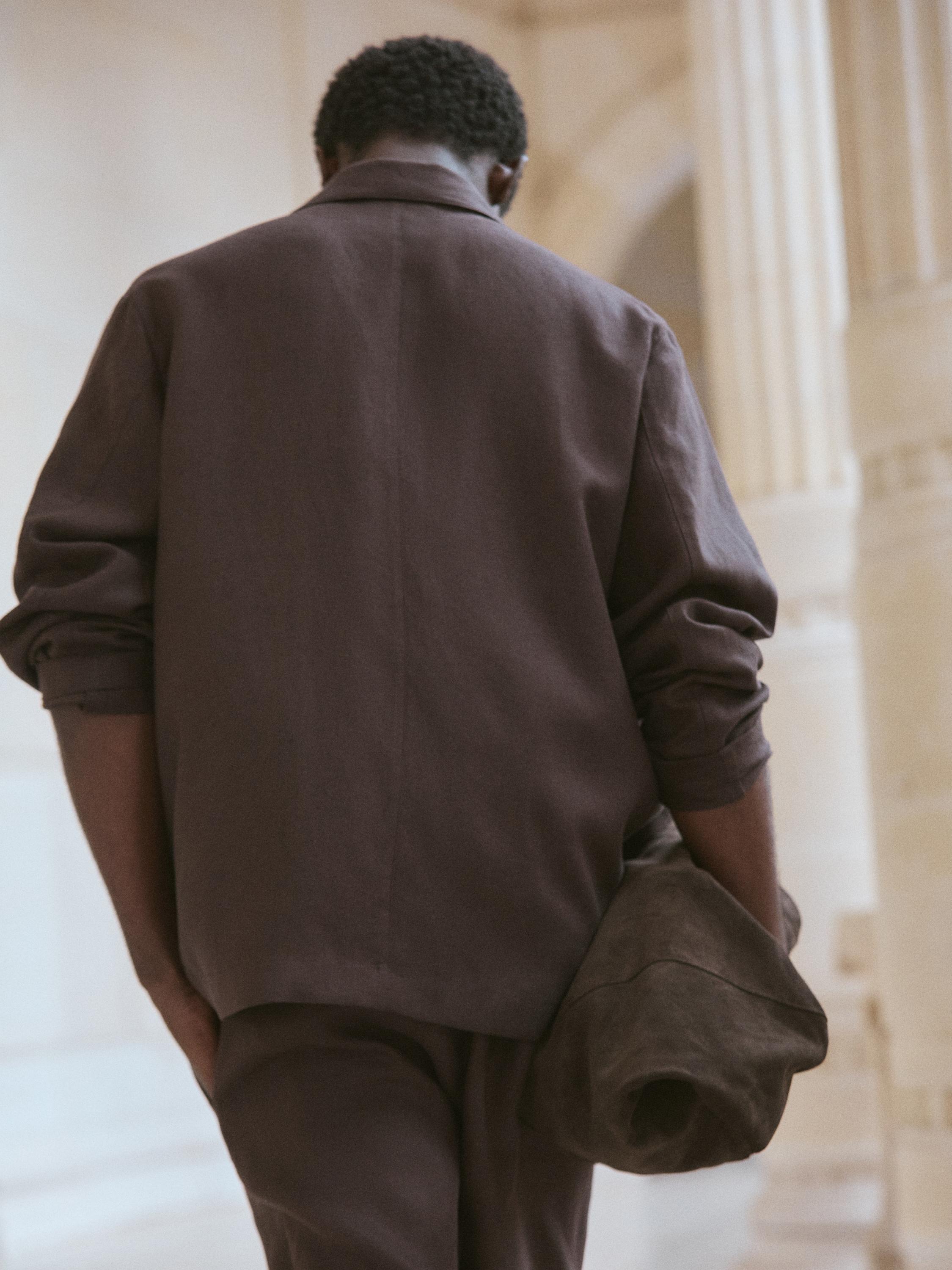 100% linen overshirt