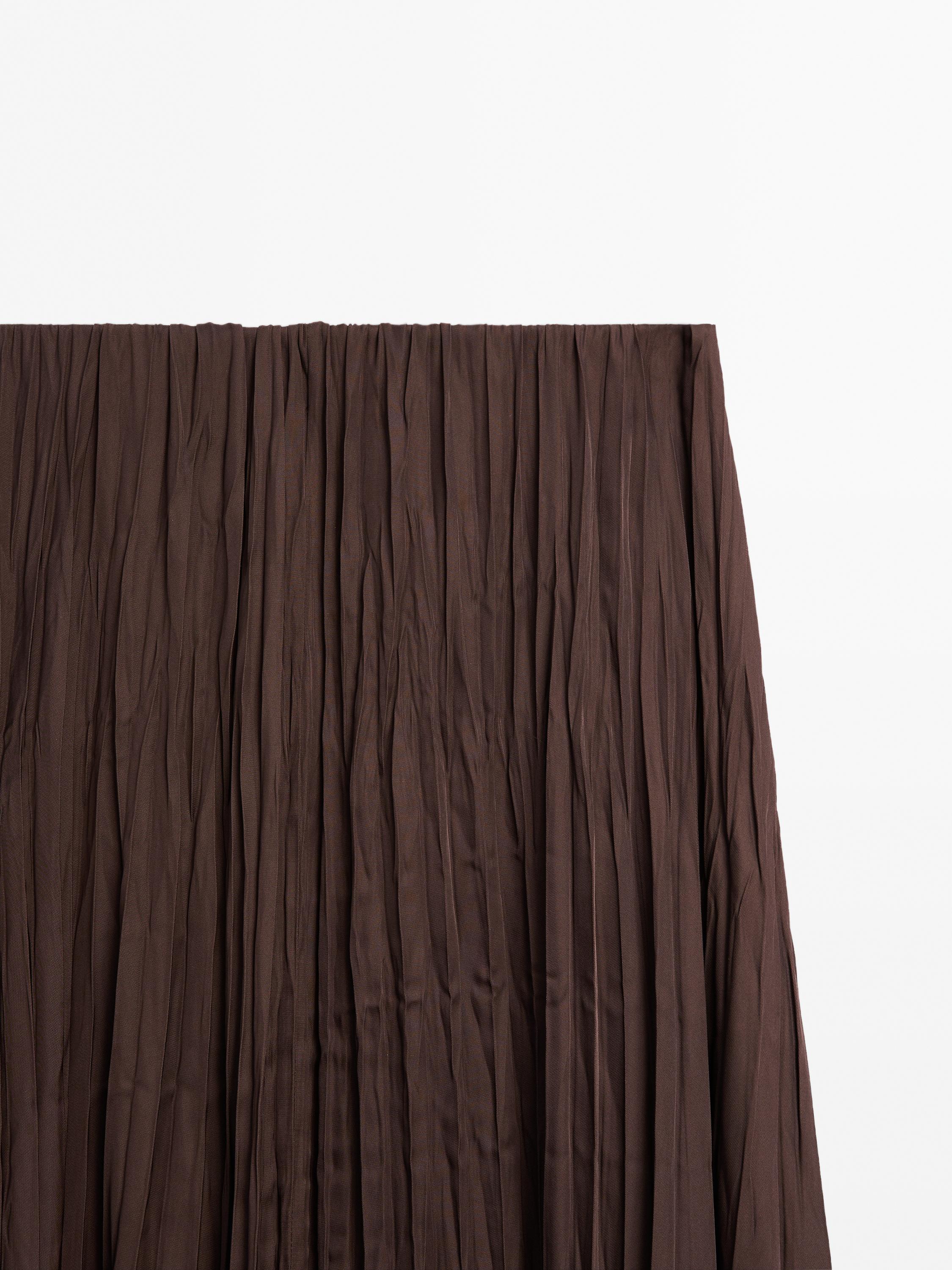 Long flowing pleated skirt