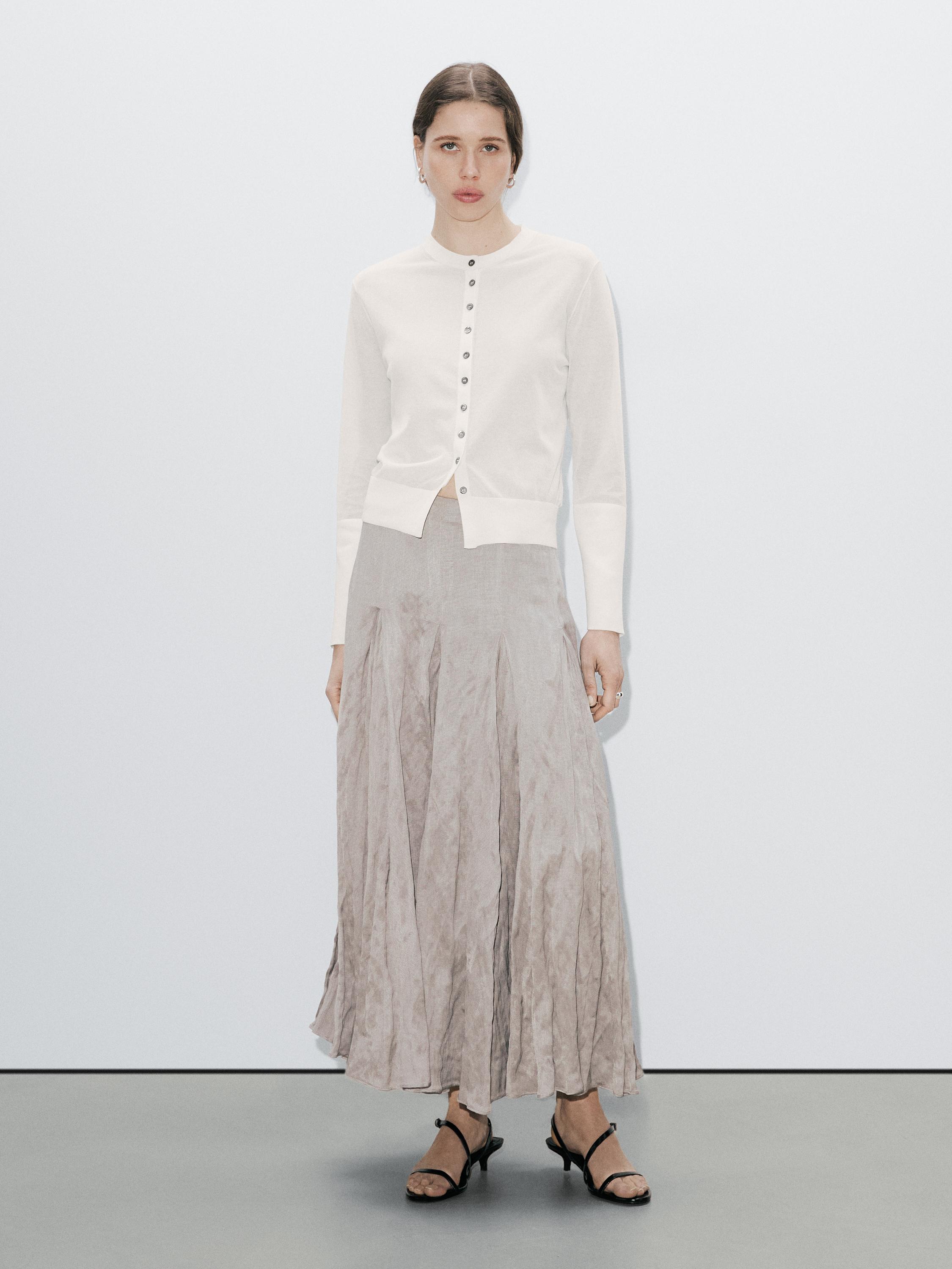 Flowing godet midi skirt - Studio