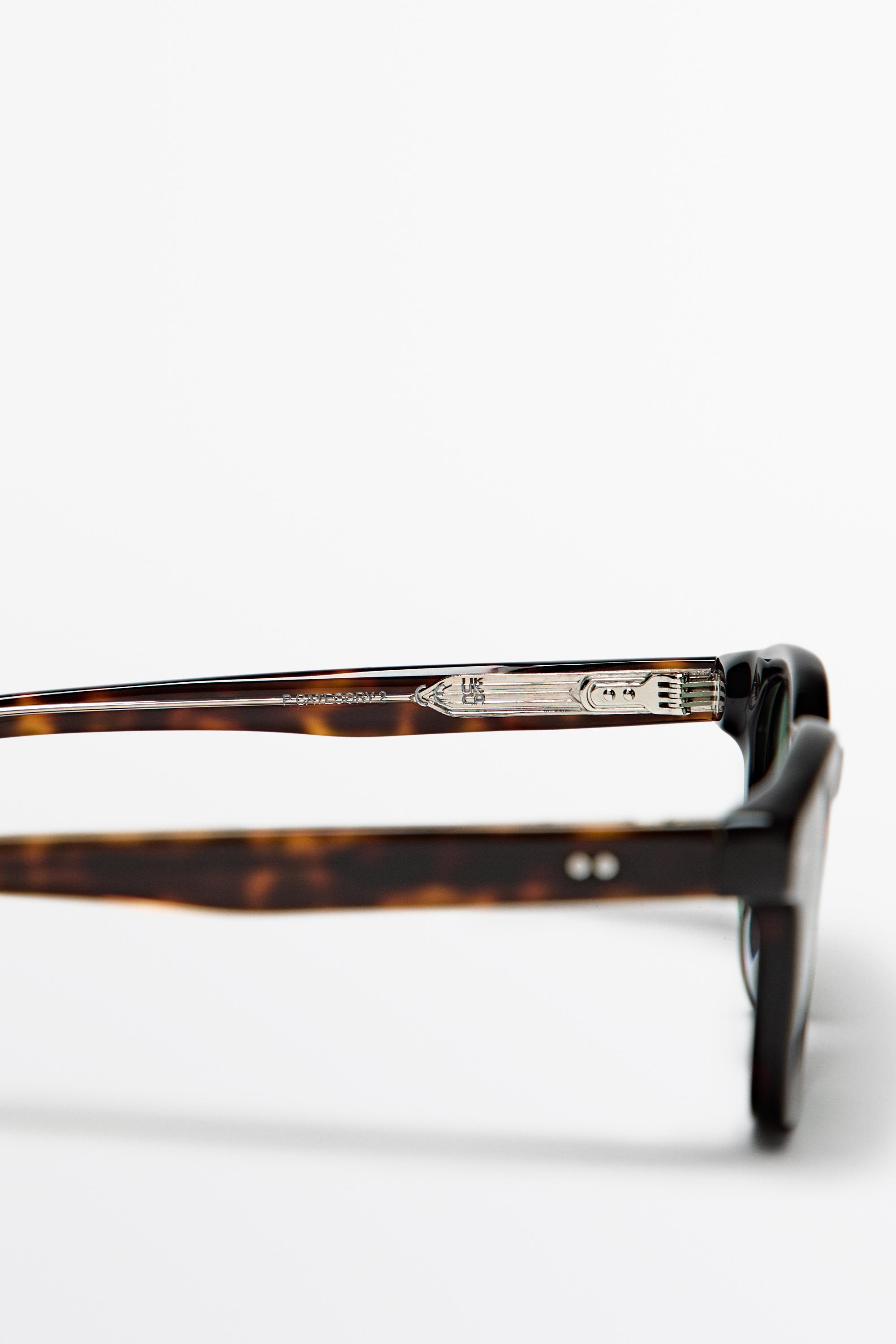 Round sunglasses — BROWN