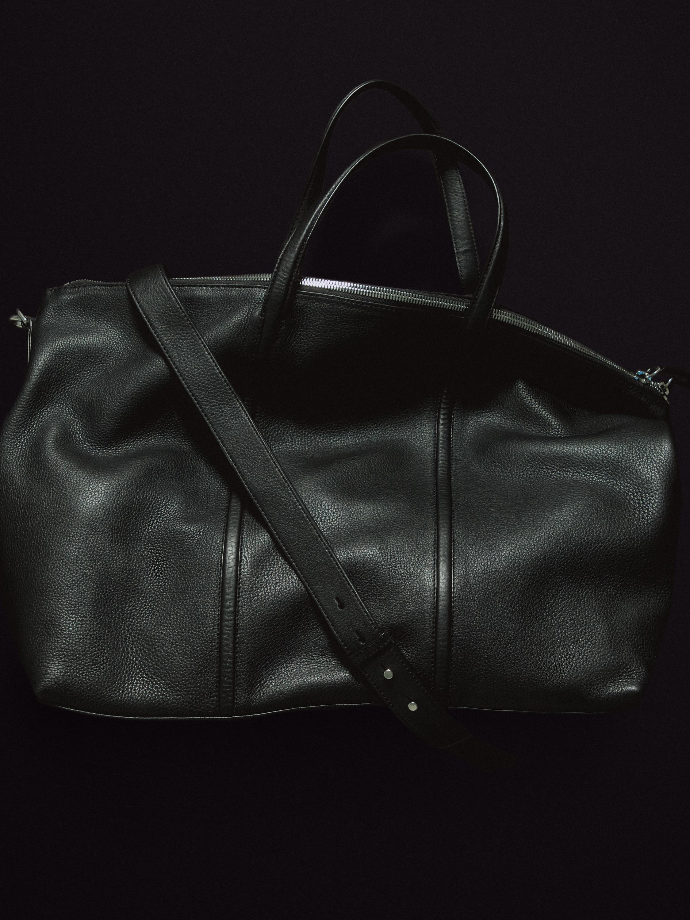 Soft grainy leather briefcase