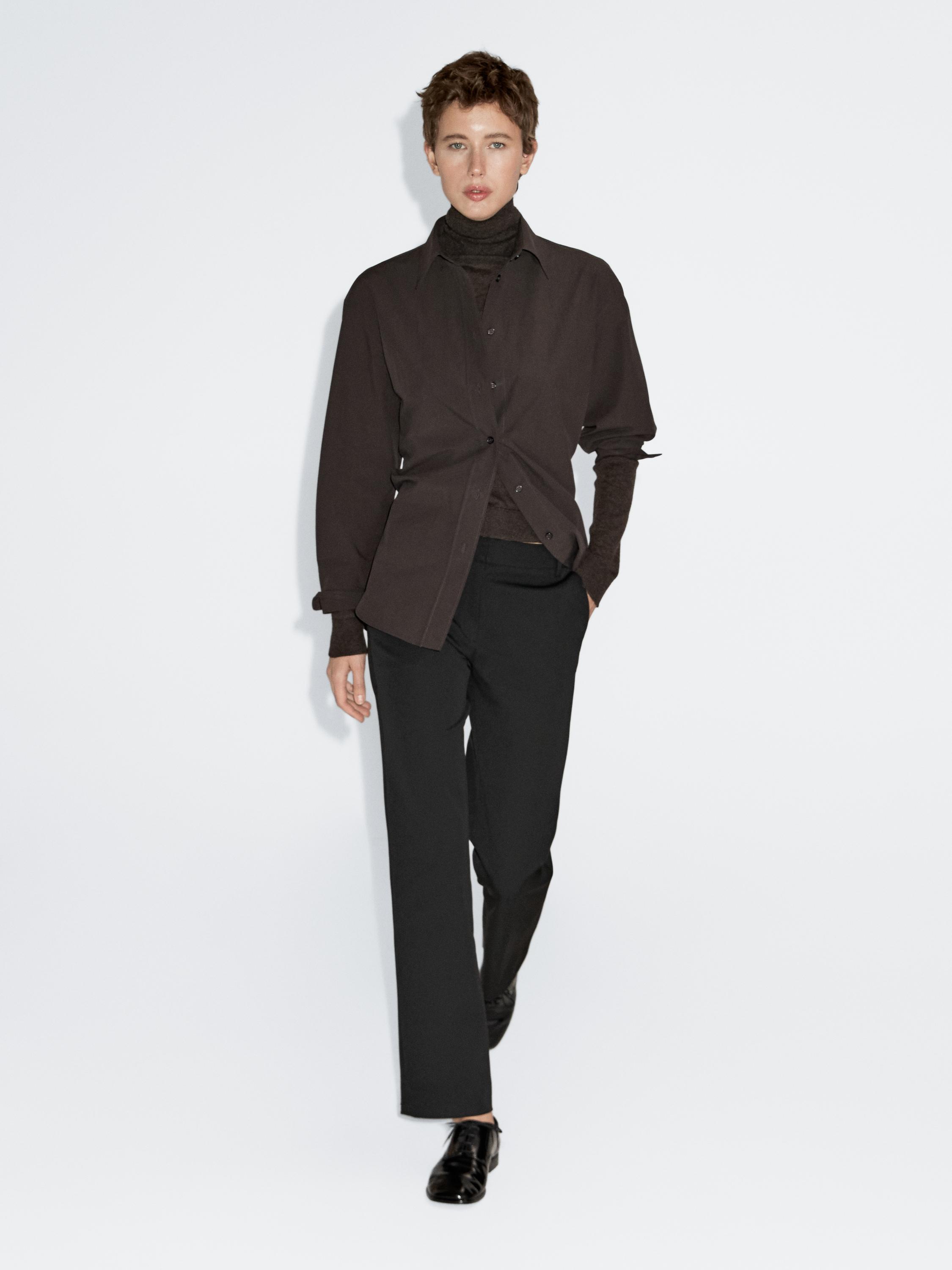 Straight-leg technical trousers