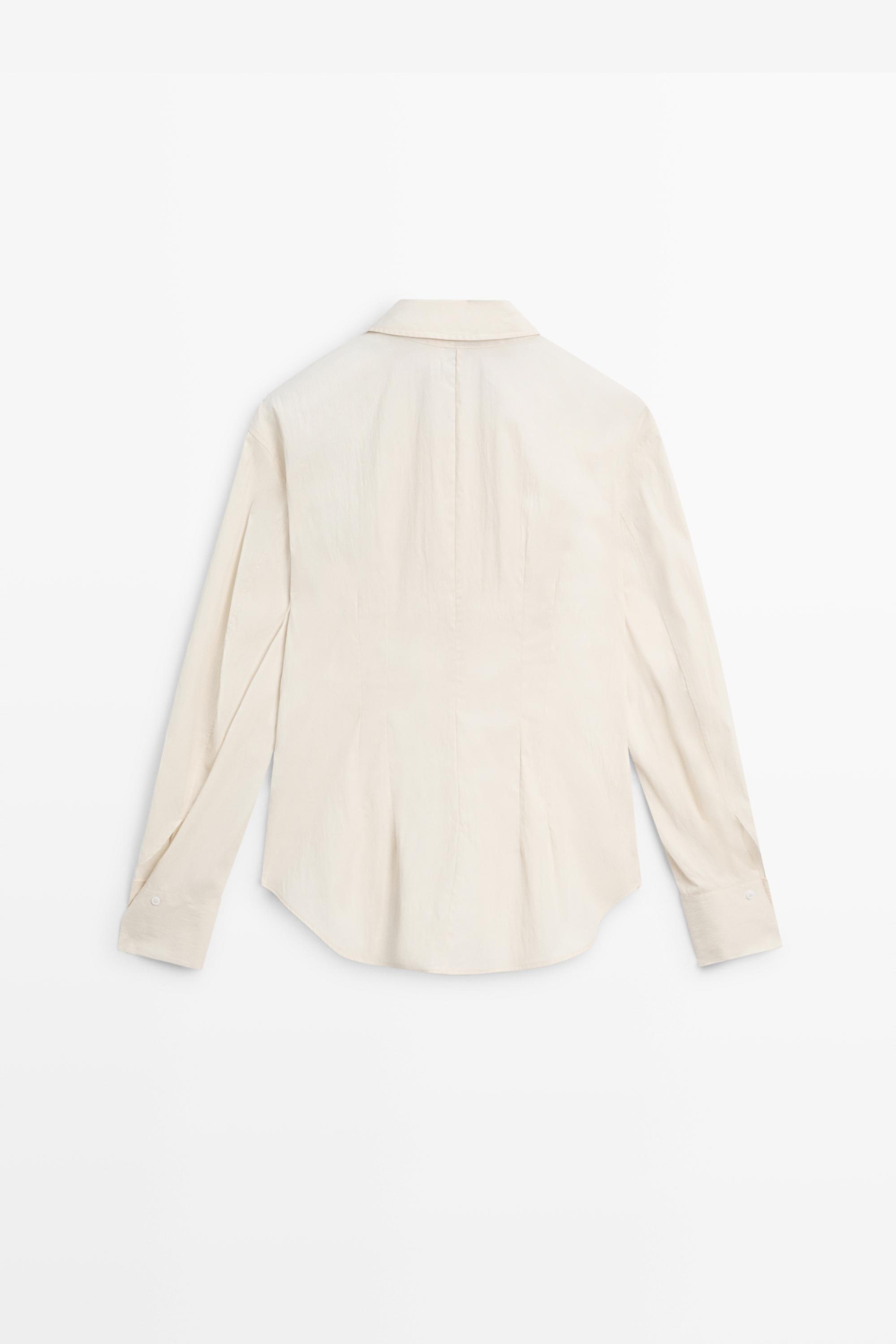 Shirt with seam details - STUDIO — Beige