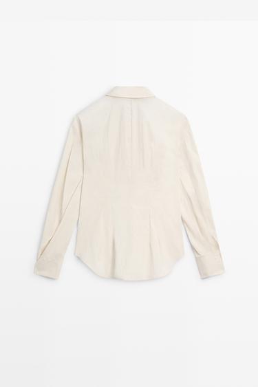 Shirt with seam details - STUDIO — Beige 6