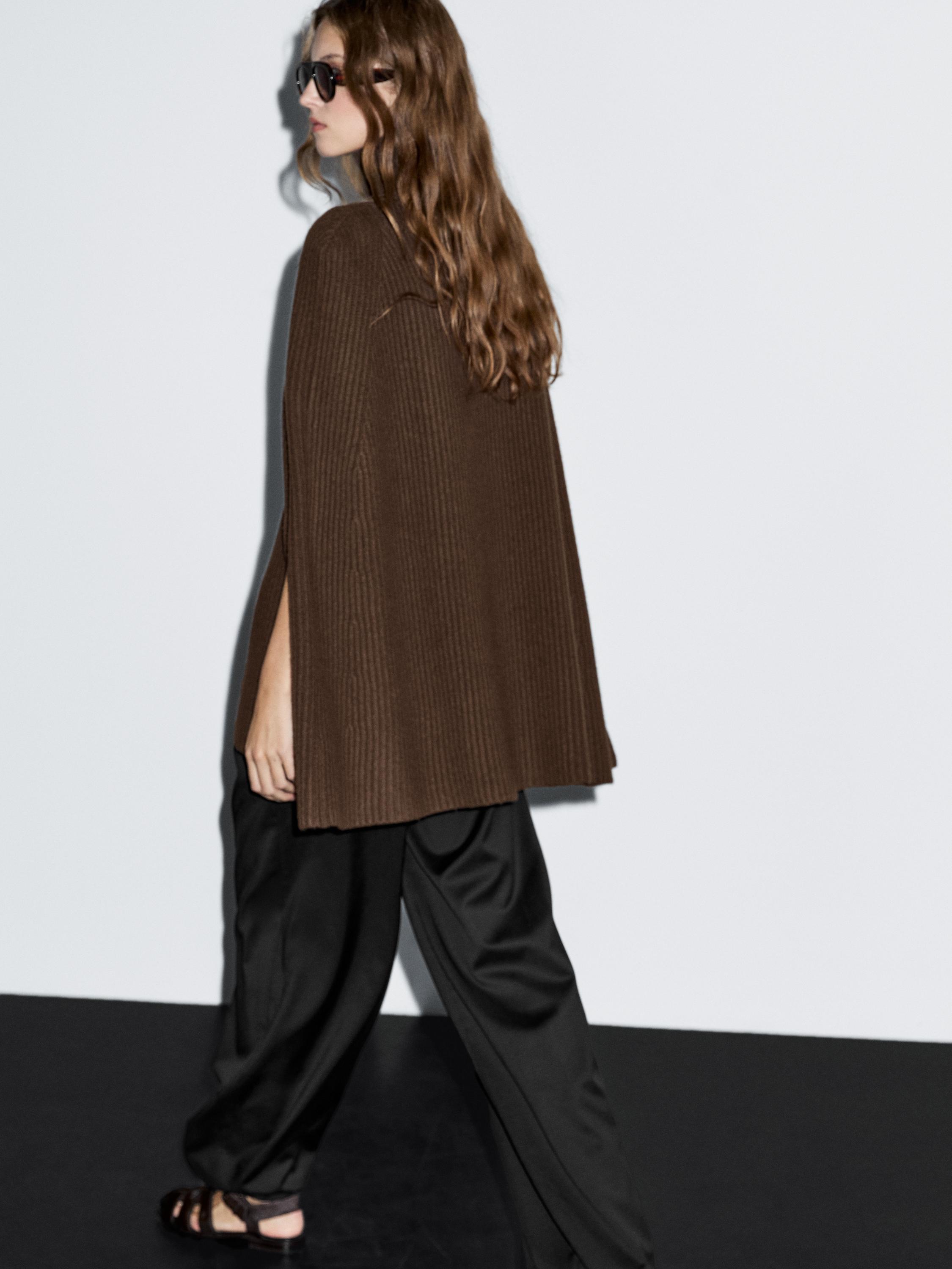 100% wool knitted coat