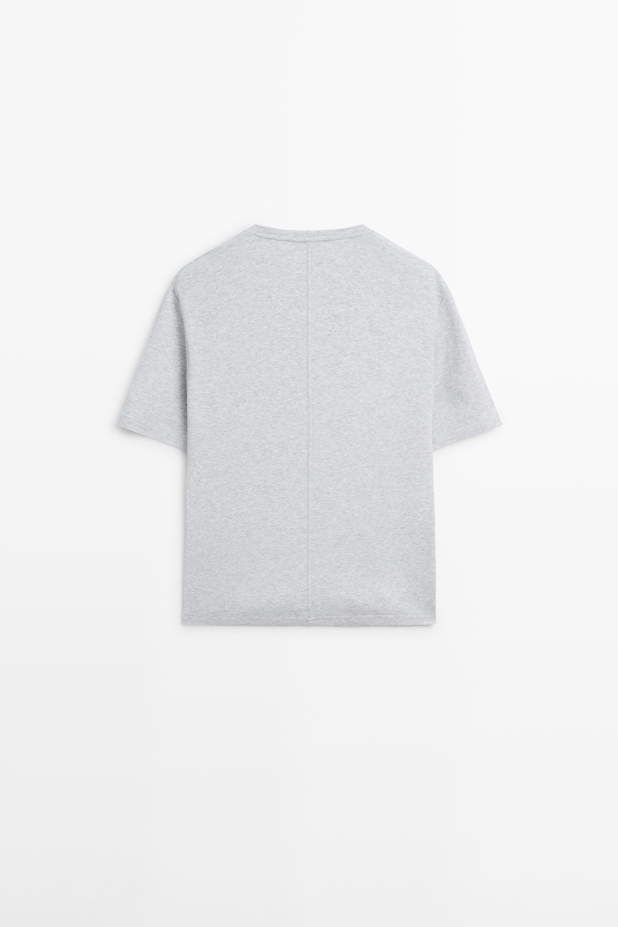 100% cotton short-sleeve T-shirt — GREY