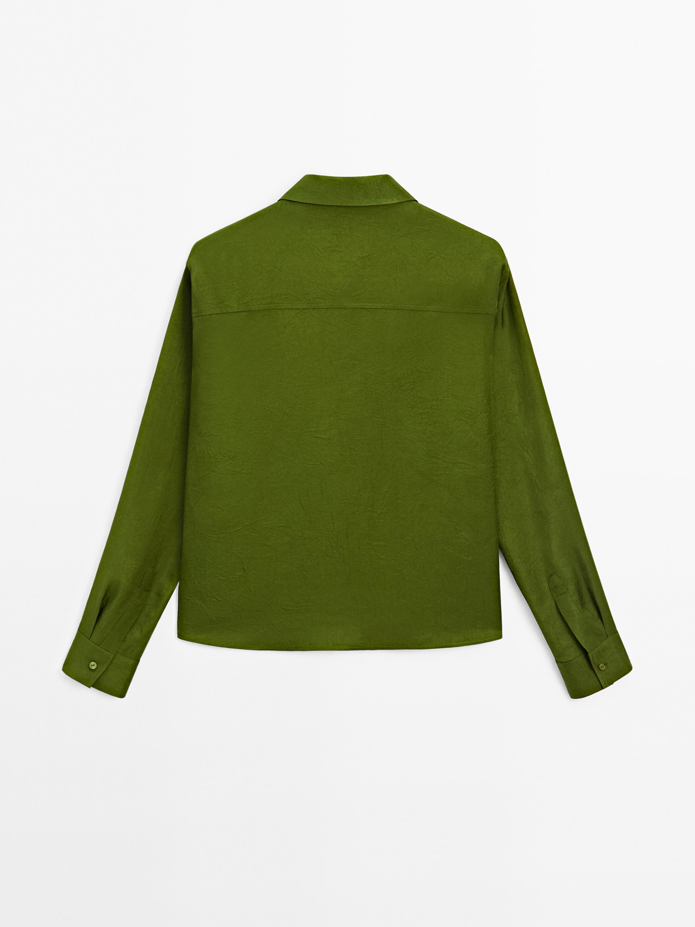 Camisa fluida satinada