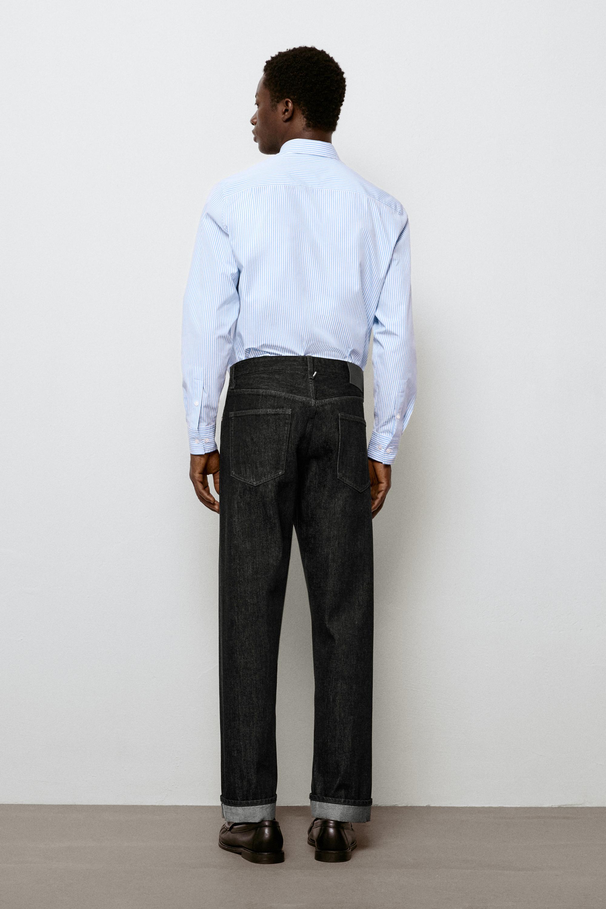 Selvedge fit jeans — BLACK