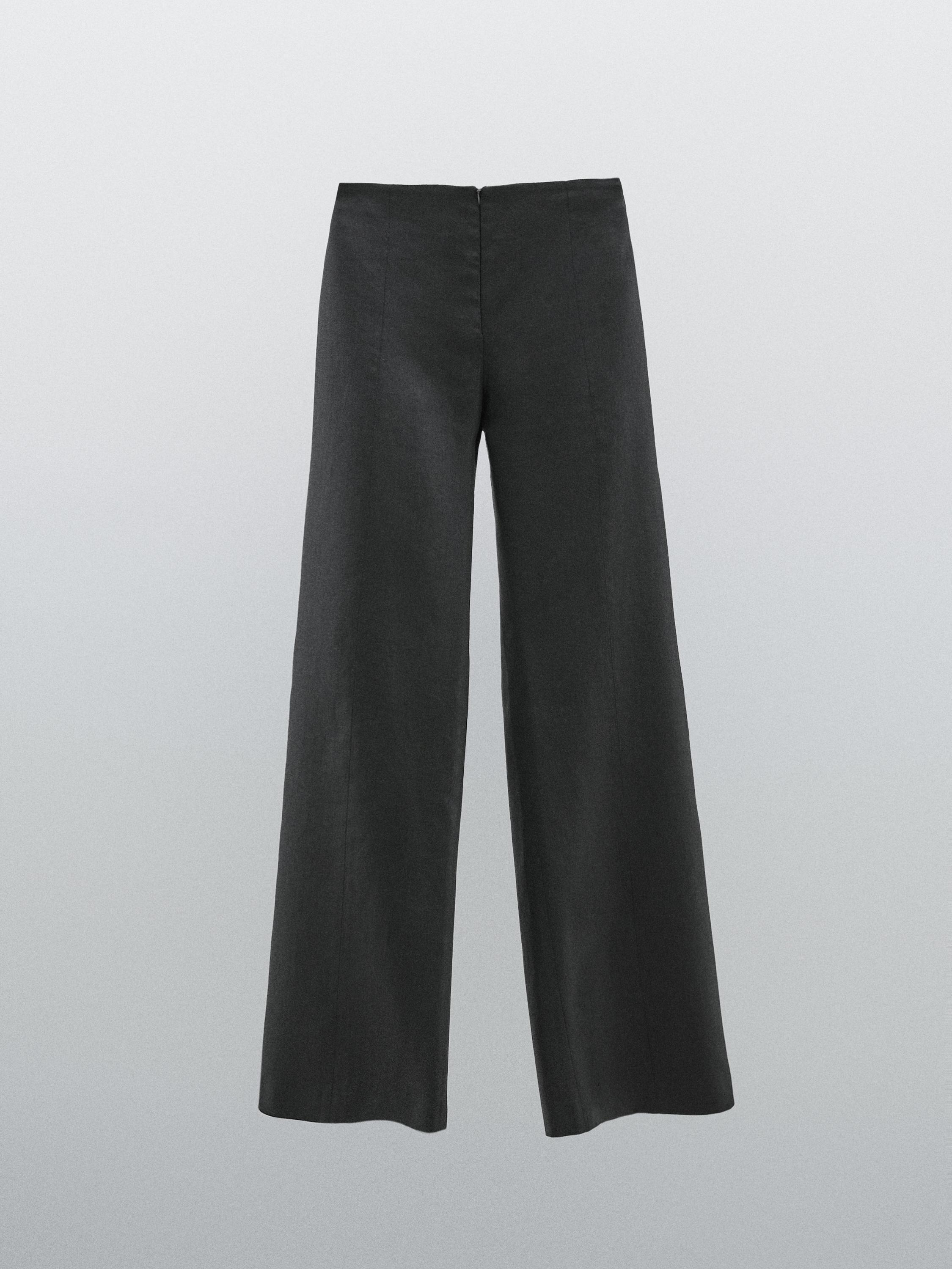 Pantalón ancho 100% lino - Studio