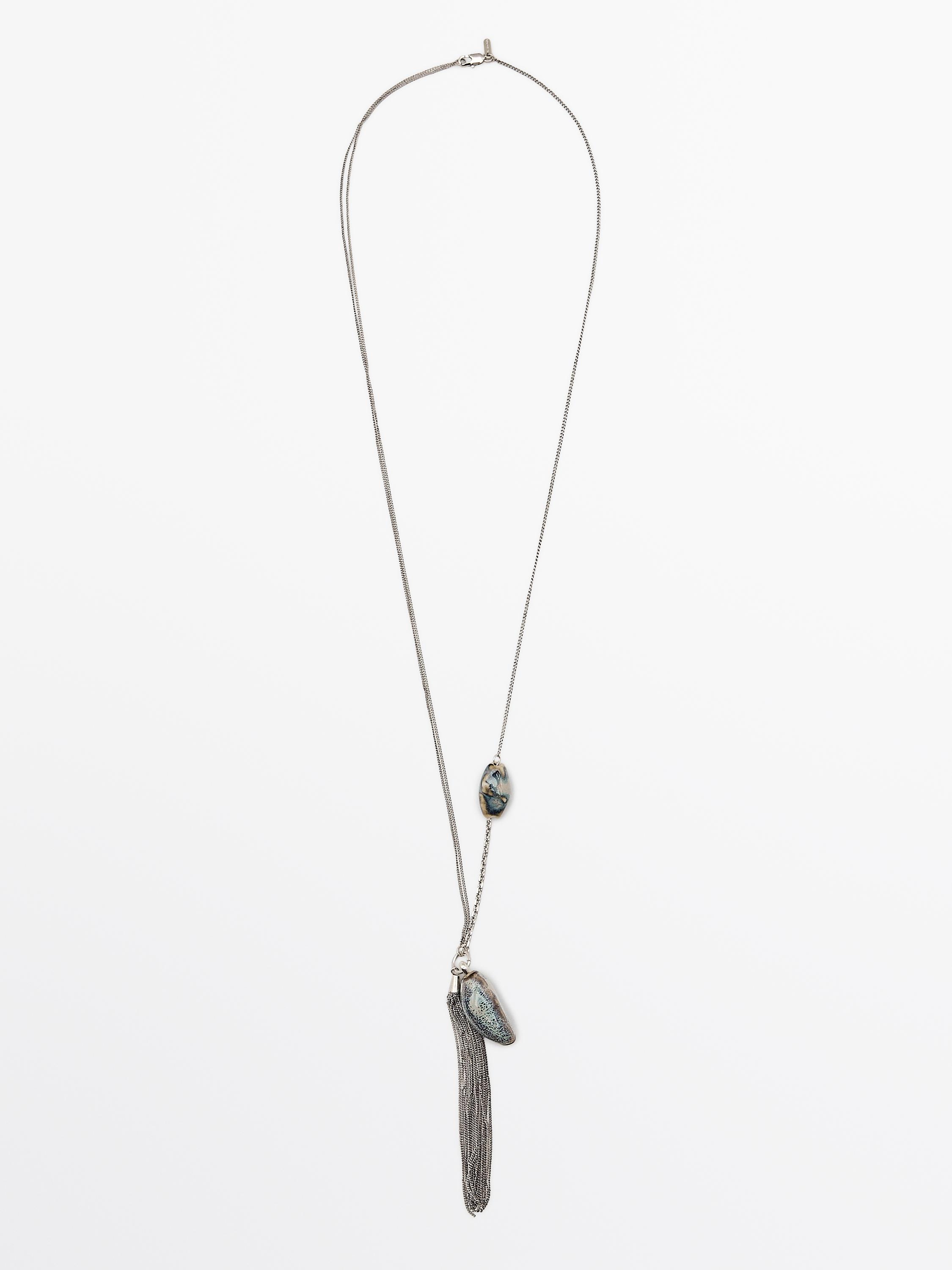 Contrast ceramic necklace