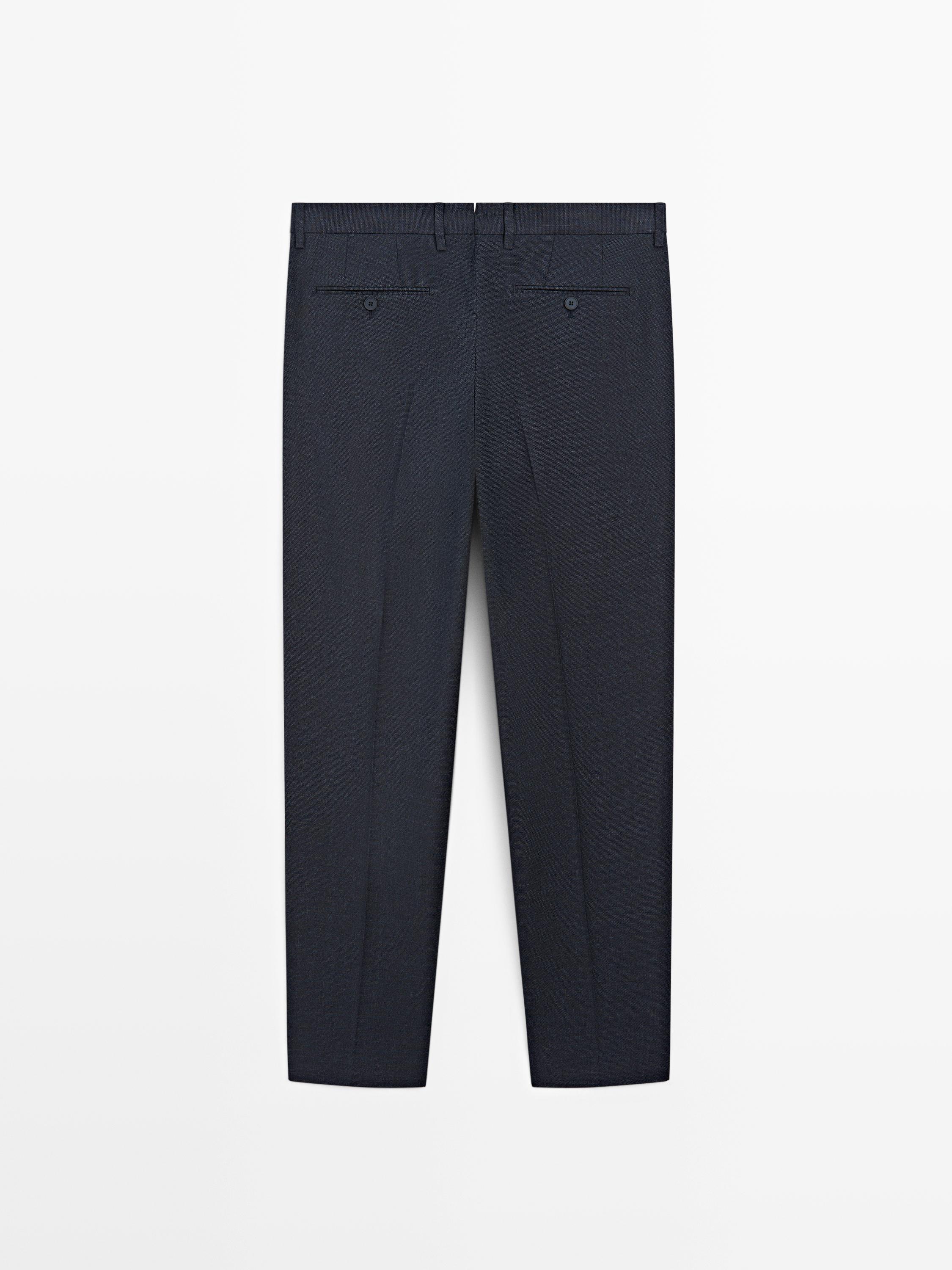 Cold wool suit trousers — INDIGO