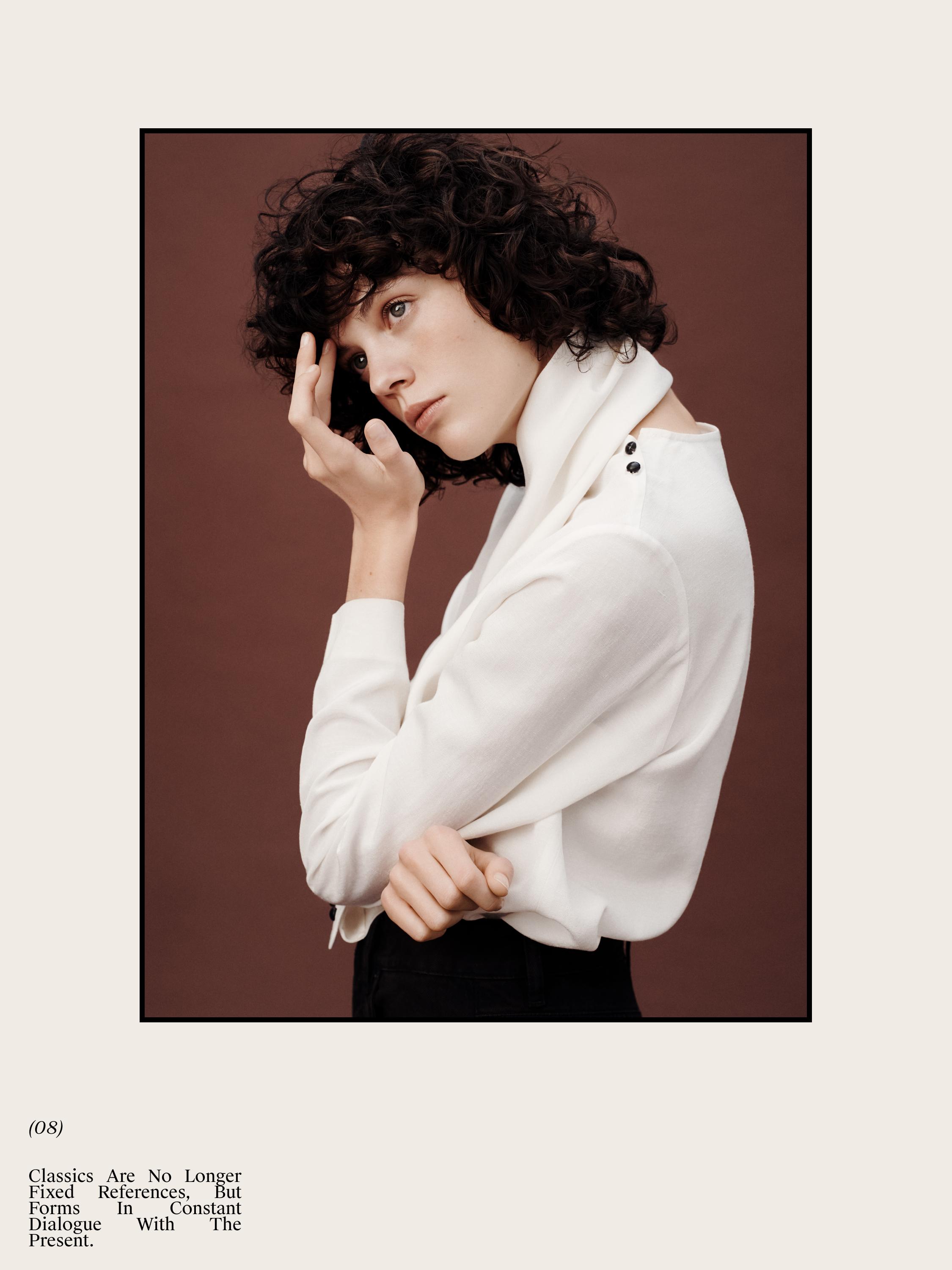 Flowing shirt with button details — Off white
