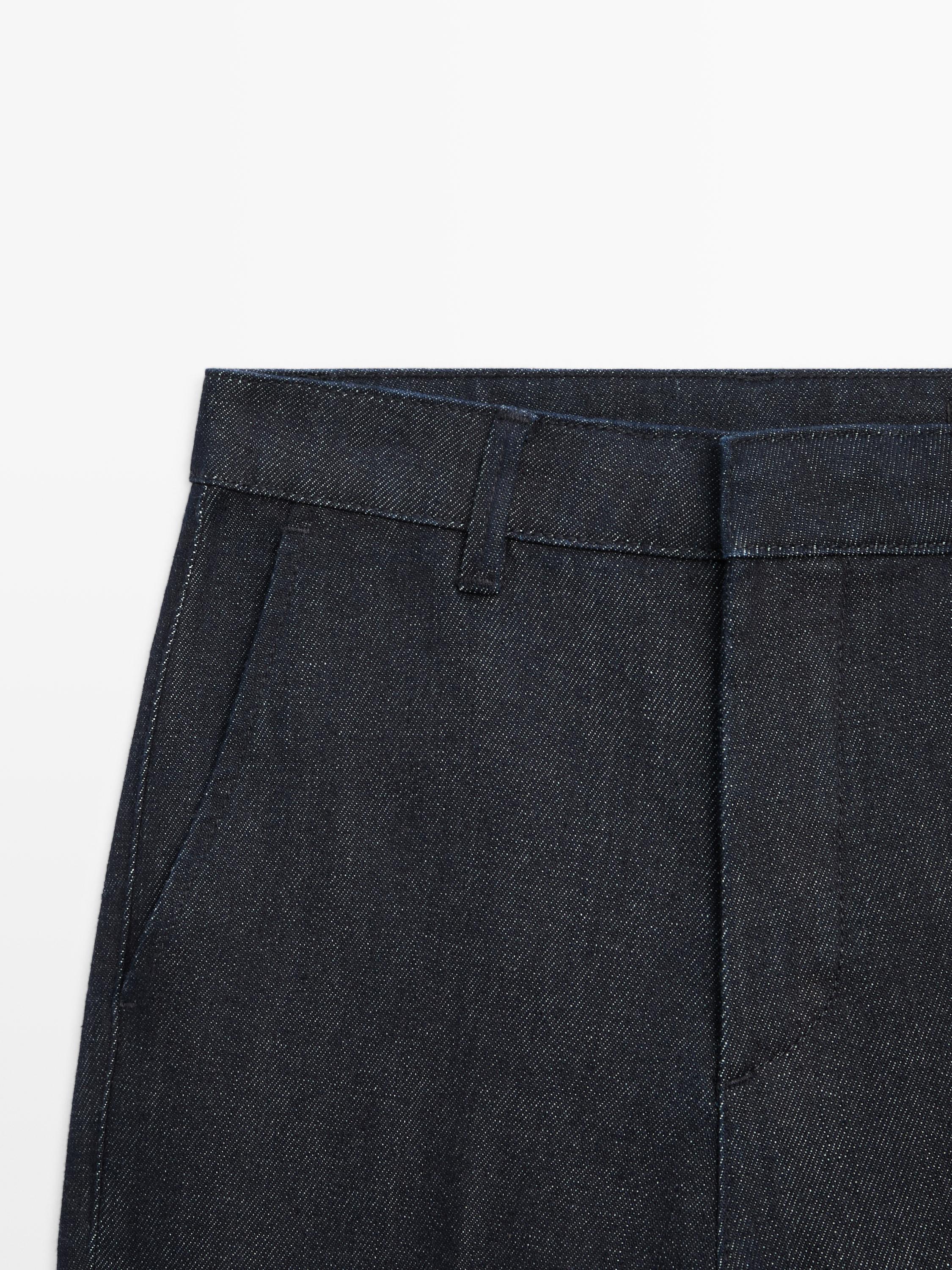 Mid-rise bell bottom jeans