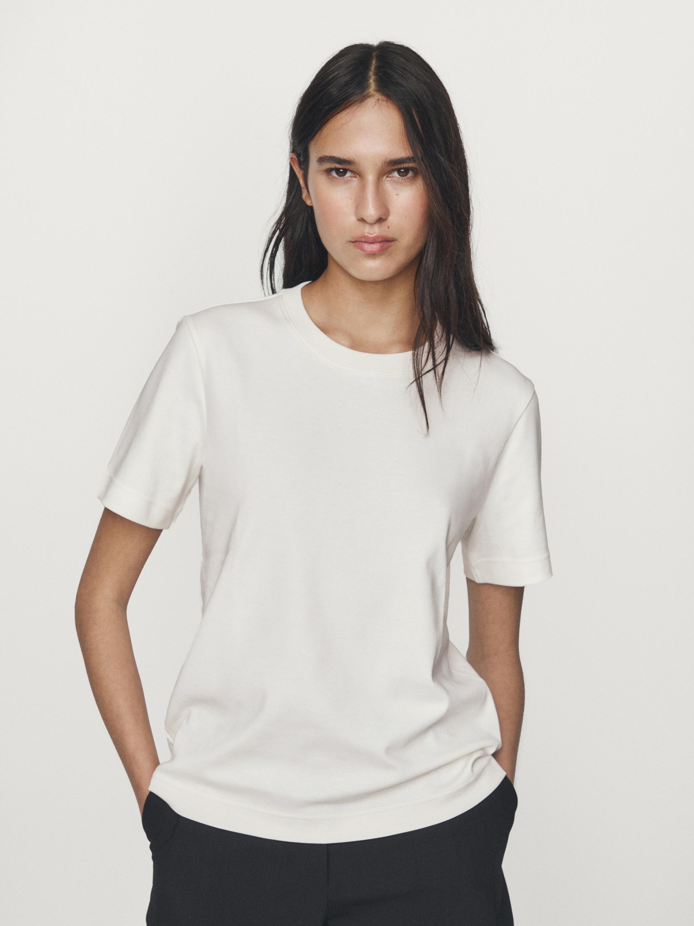 100% cotton interlock crew neck T-shirt