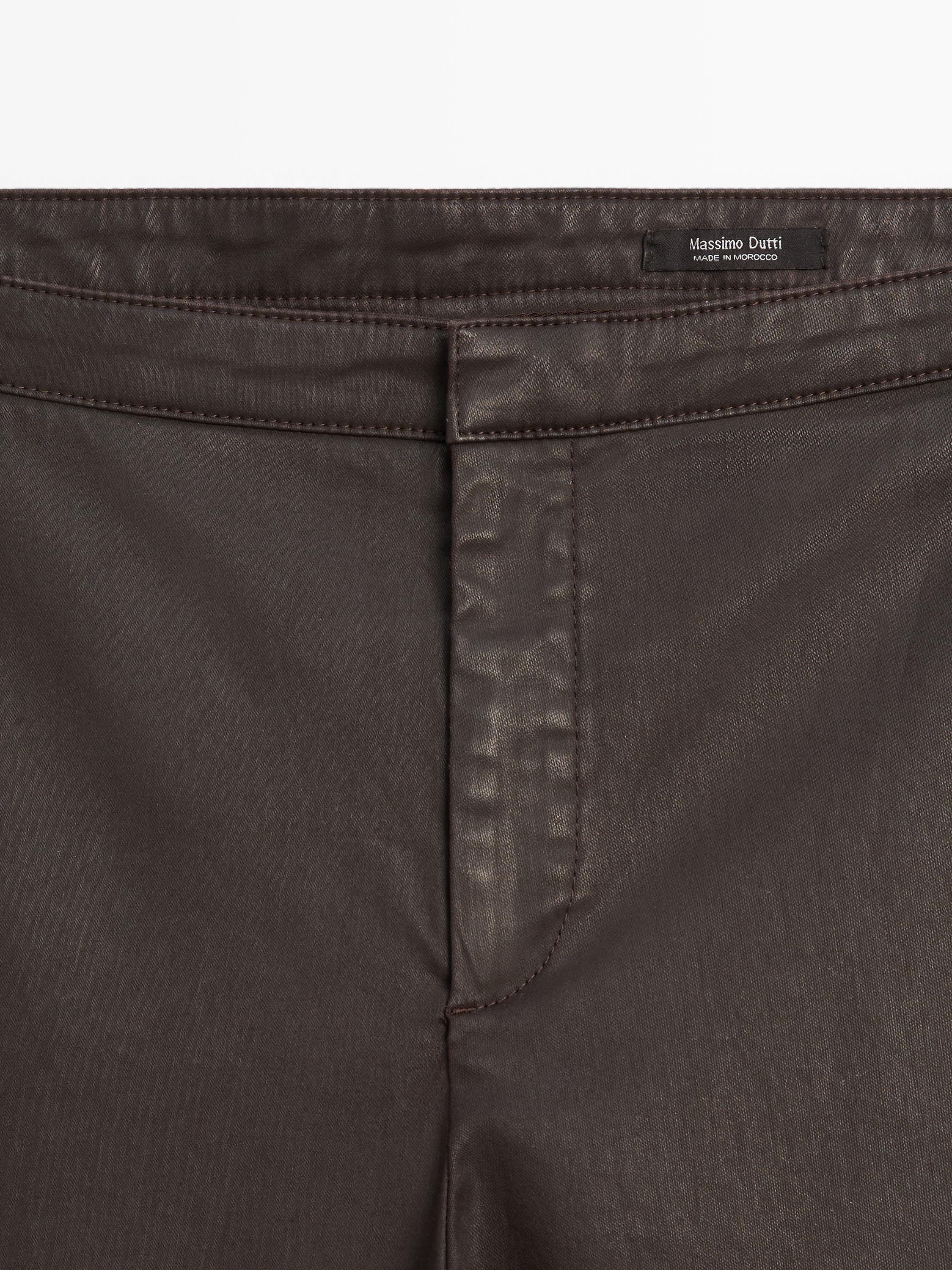 Flared cropped trousers