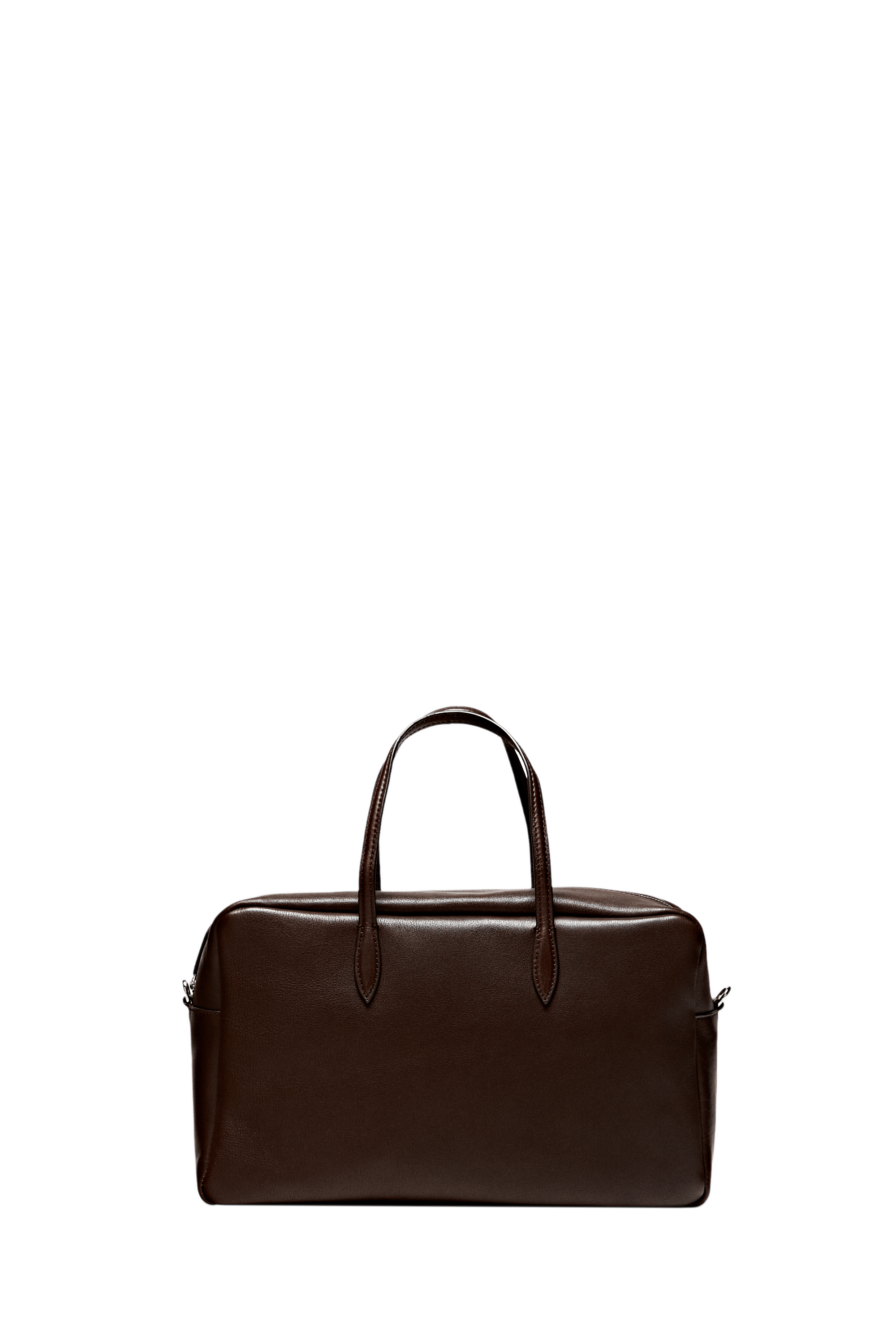 Medium duffle bag in nappa leather - BROWN