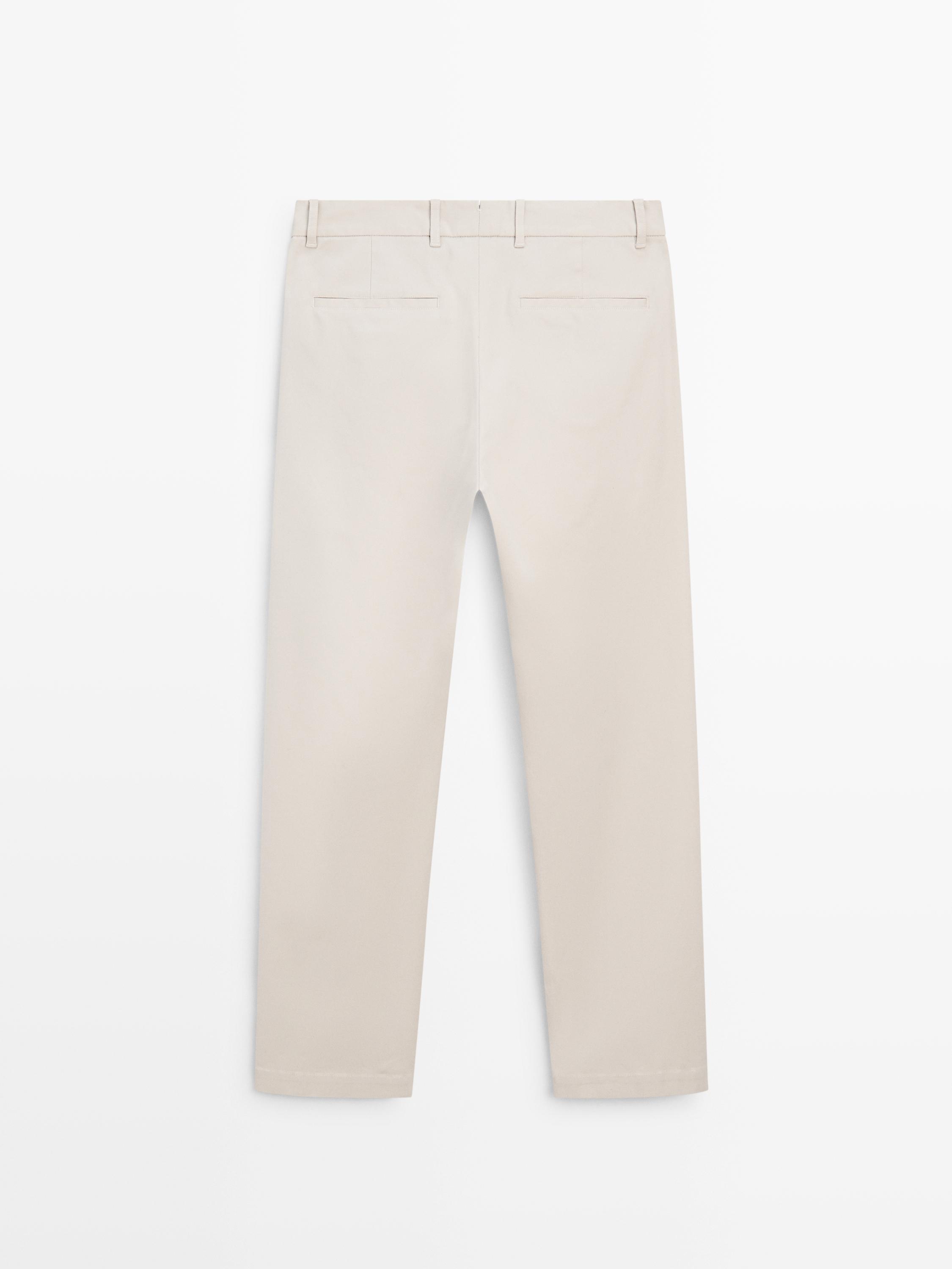 Pamuklu tapered fit pantolon