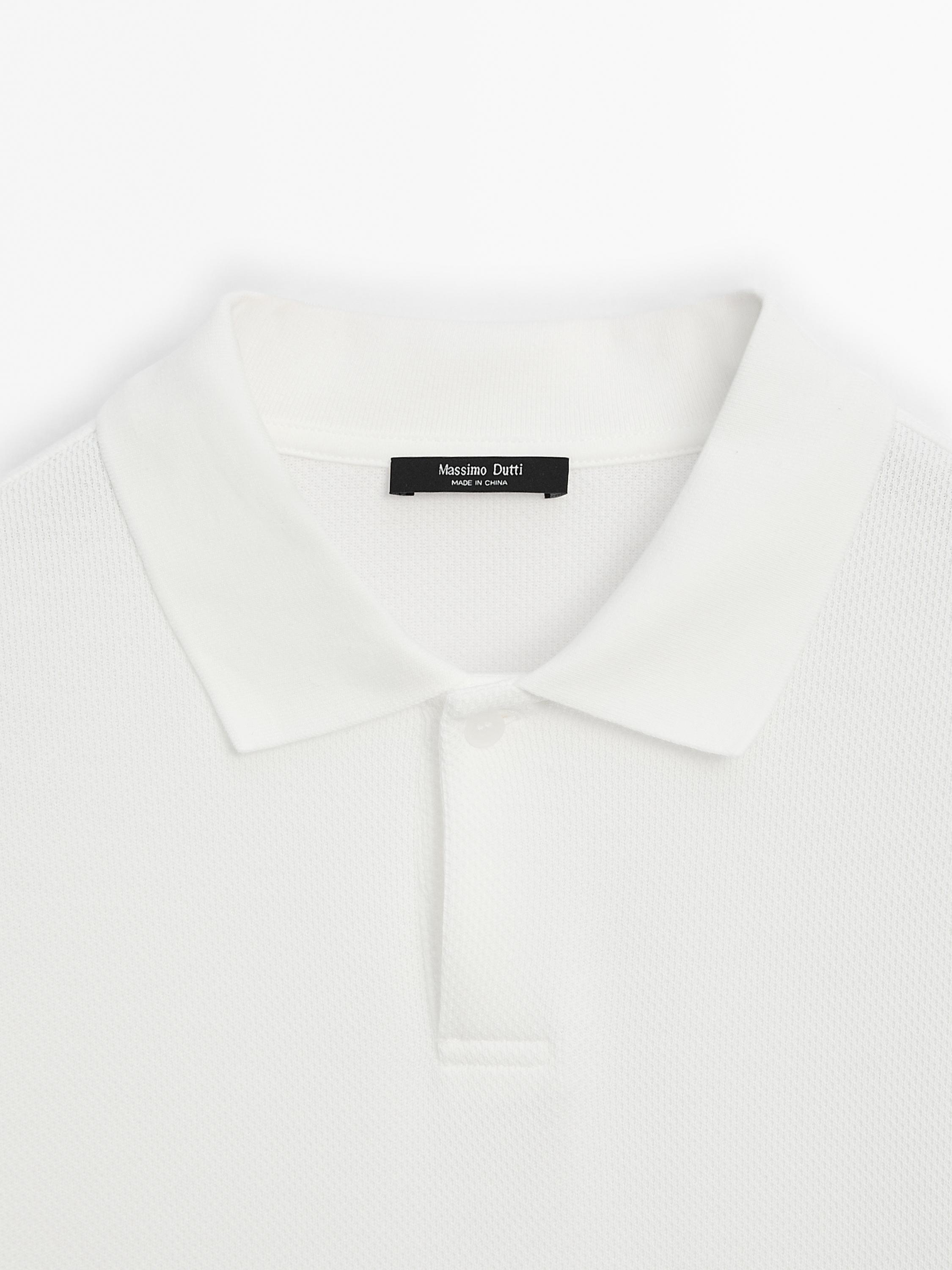 ★Massimo Dutti★ Microtextured cotton-pique polo shirt 00727241407-c.jpg?ts=1741087868819
