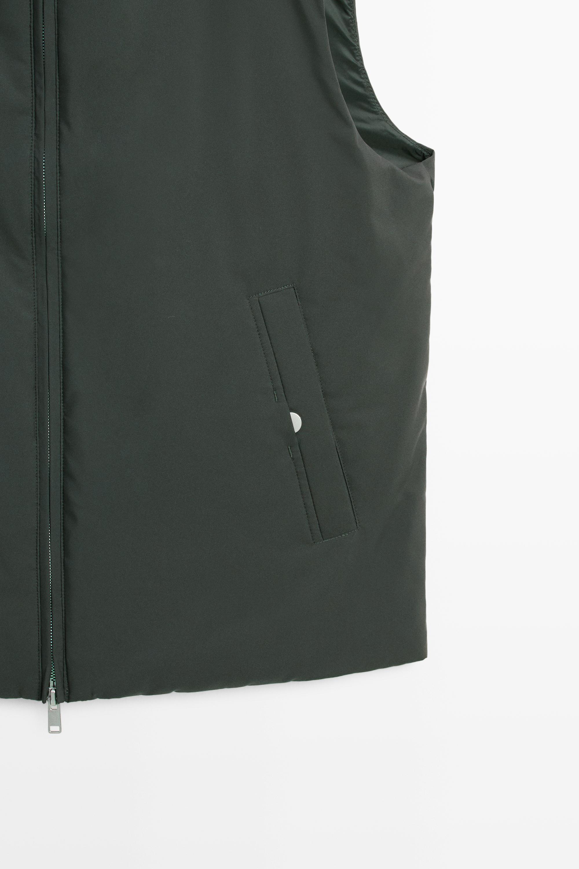Ultra-lightweight water-repellent down gilet — DARK MARL