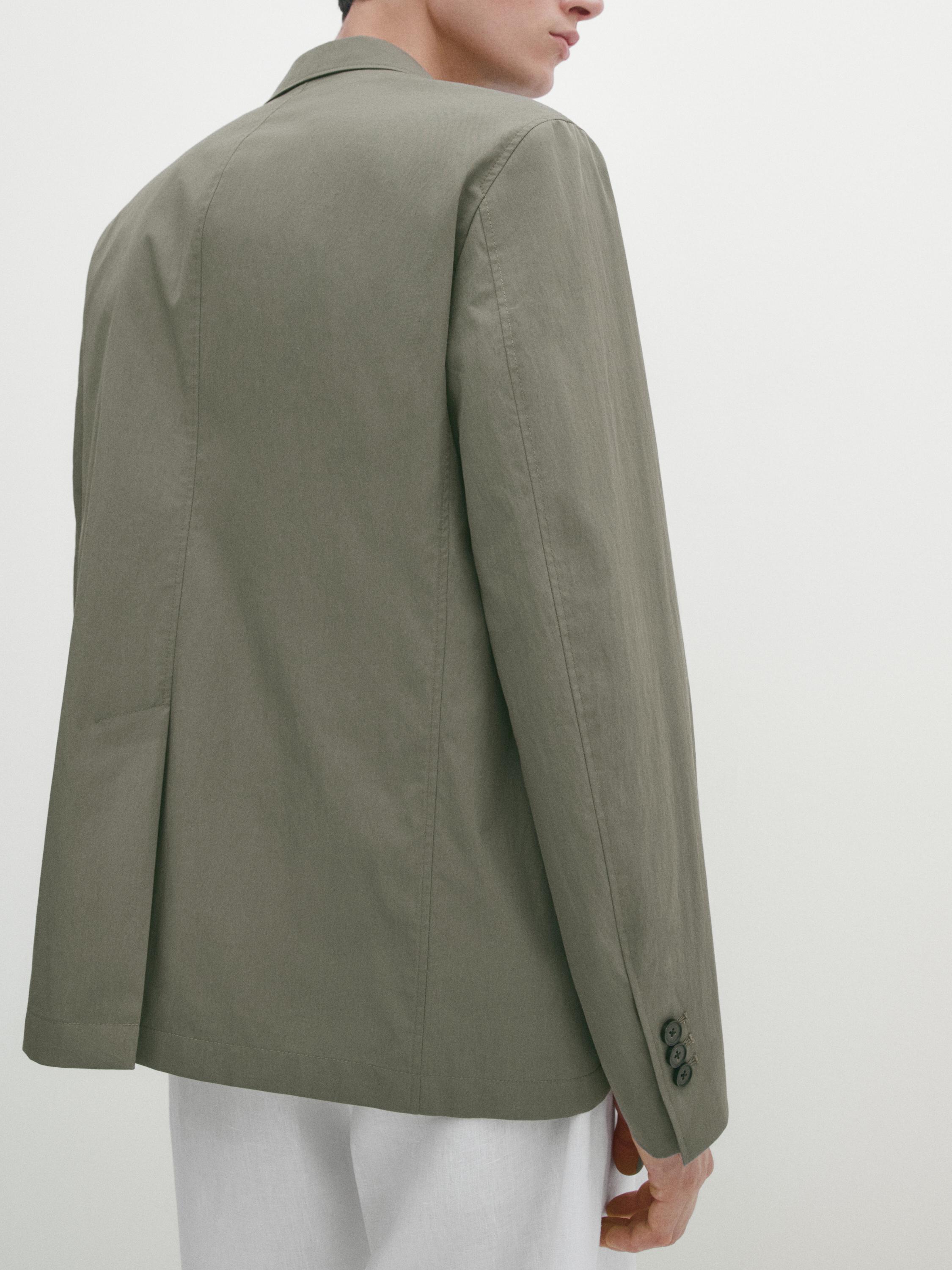 Blazer en coton mélangé