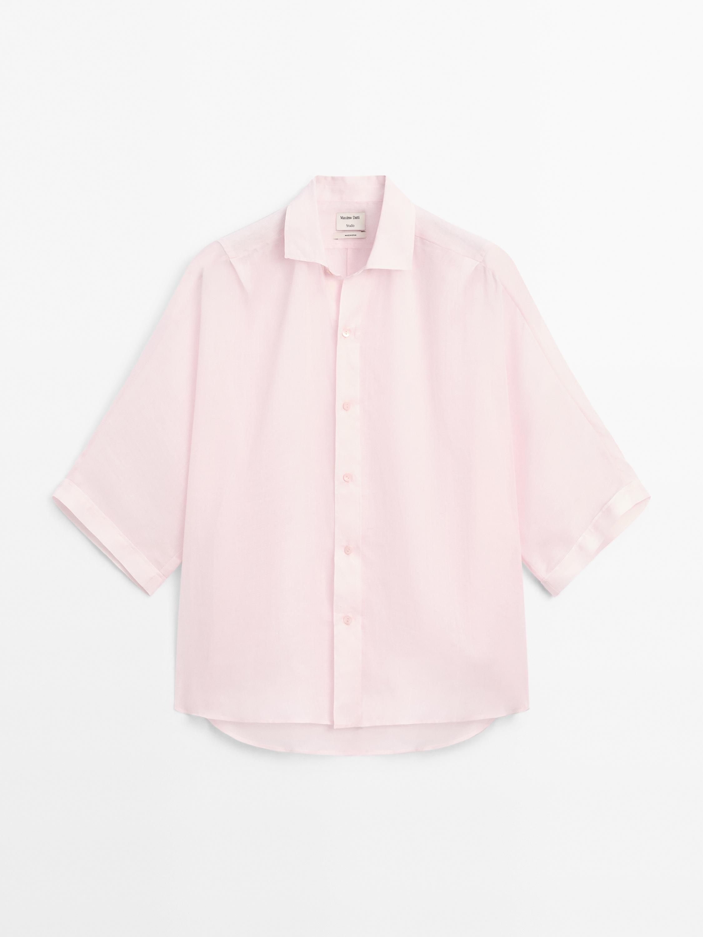 100% ramie batwing sleeve shirt