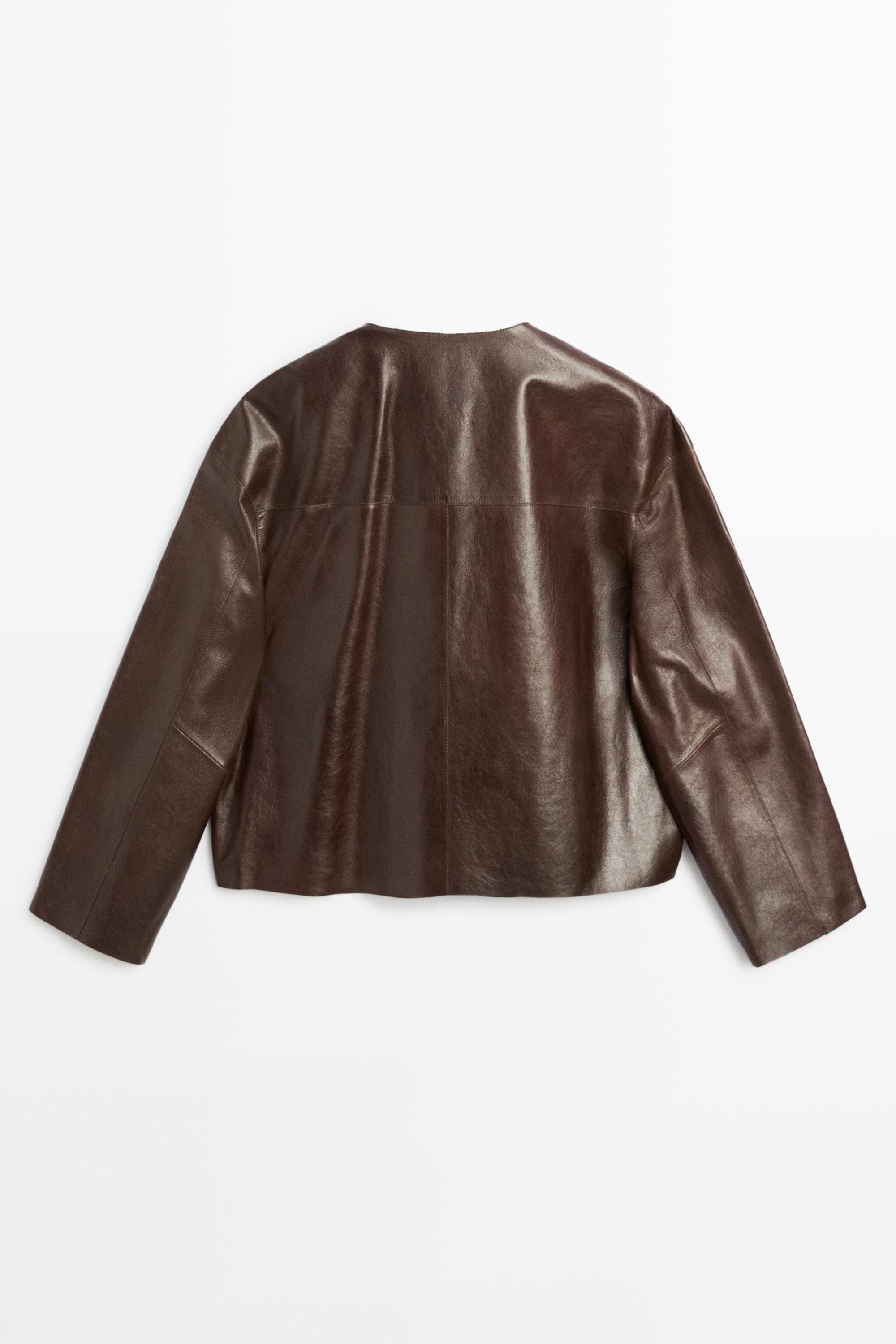 Nappalederjacke mit Knebelknöpfen