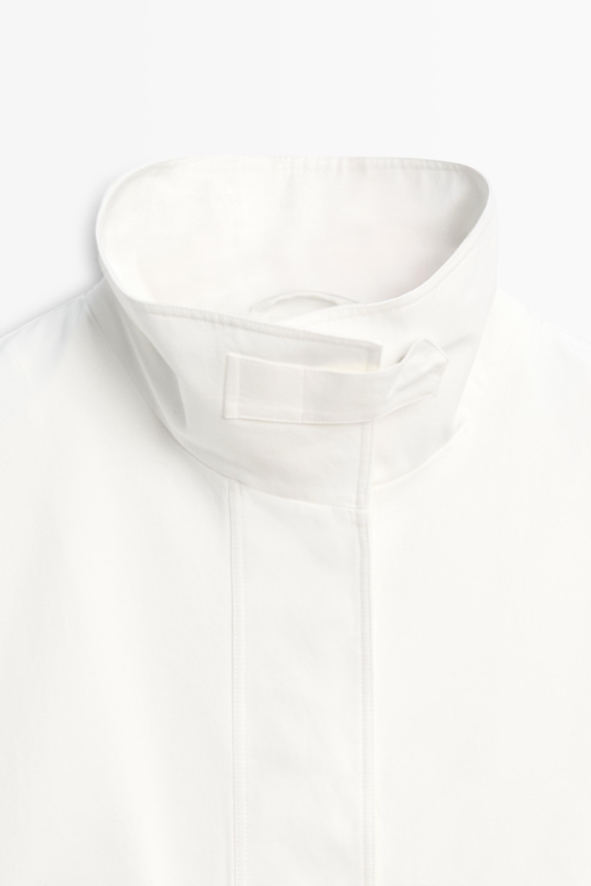 100% Cotton Bomber Jacket — WHITE