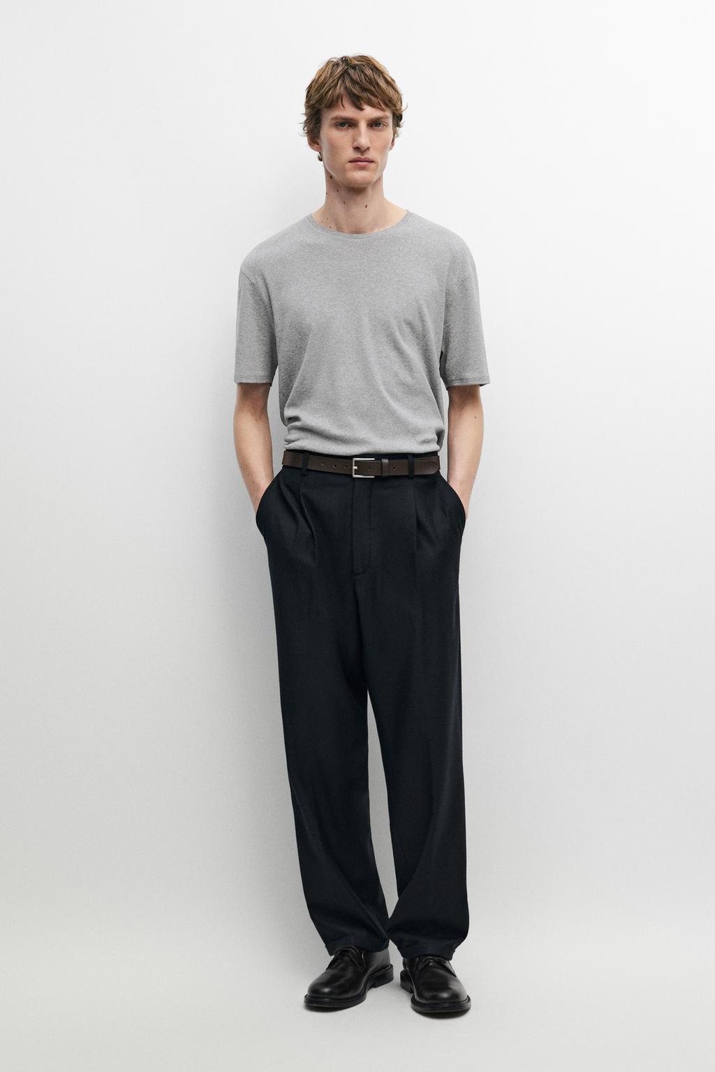 Melange 100% cotton short sleeve T-shirt