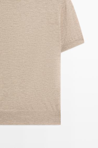Turtleneck knit sweater — BEIGE MARL 7