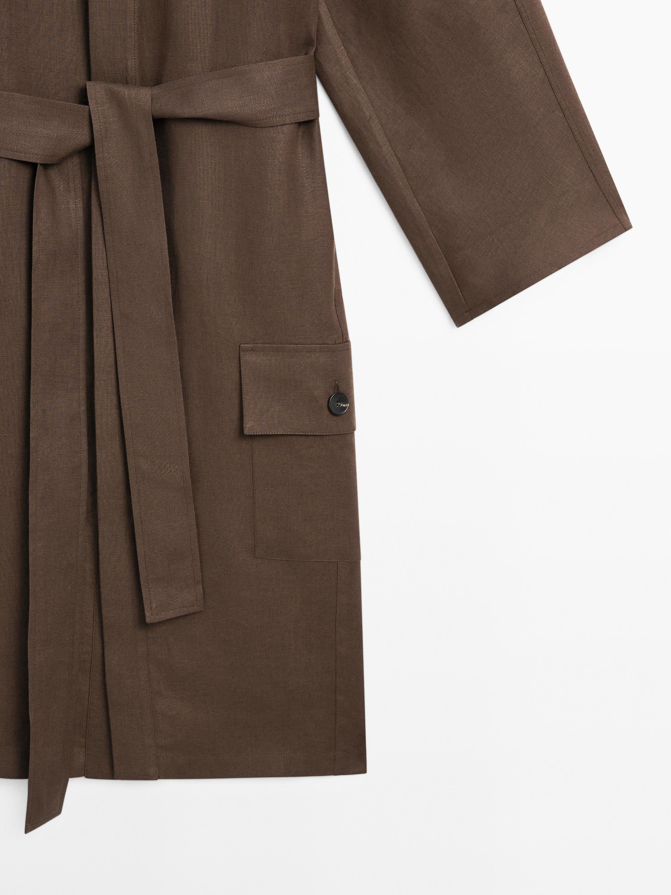 Hemdkleid aus 100 % Leinen