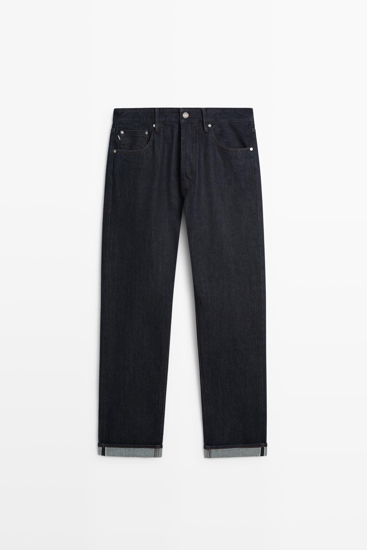 Selvedge fit jeans — NAVY BLUE