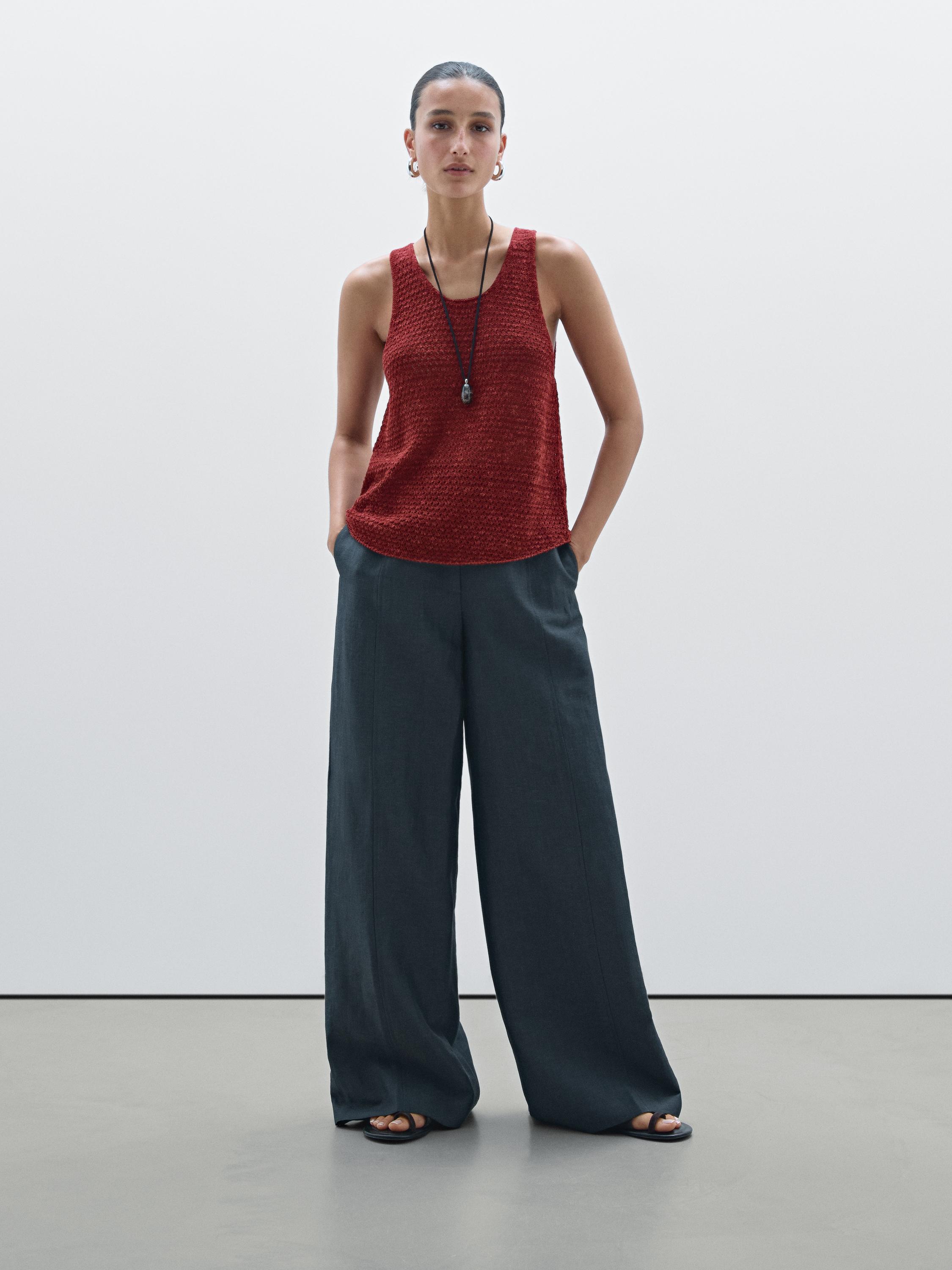 Textured cutwork top