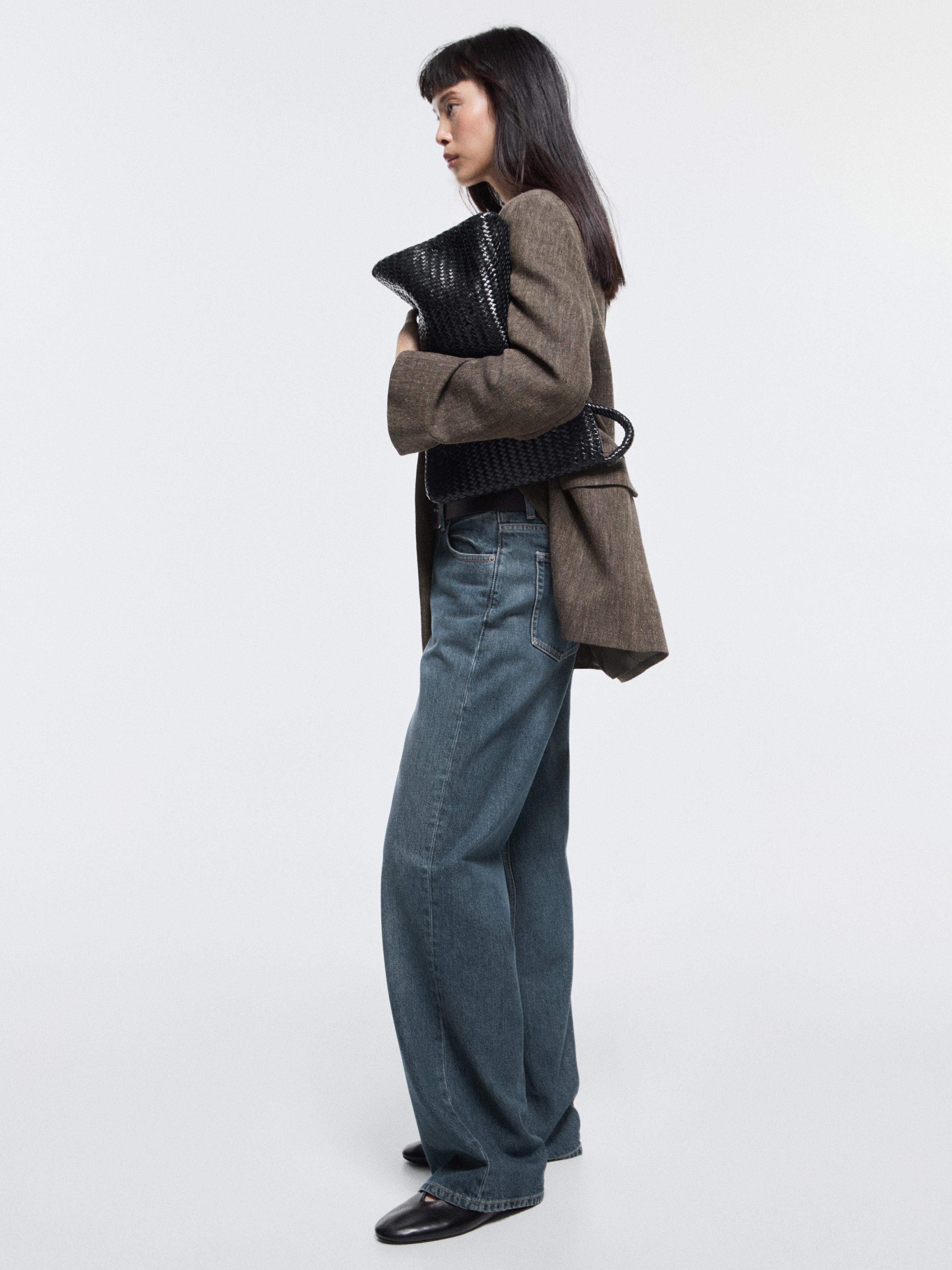 Mid-rise wide-leg jeans — MEDIUM BLUE