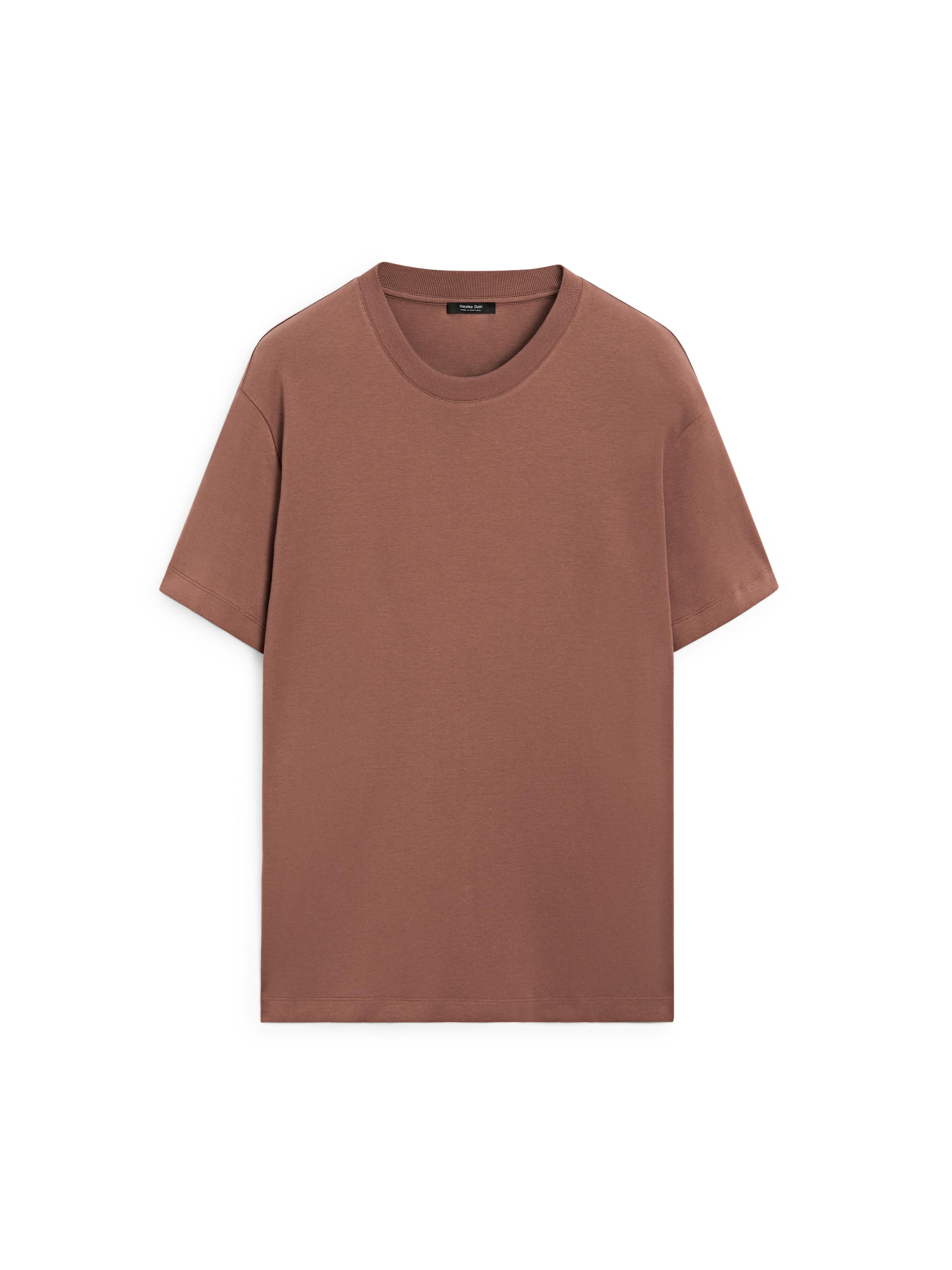 100% cotton short sleeve T-shirt — TERRA-COTTA