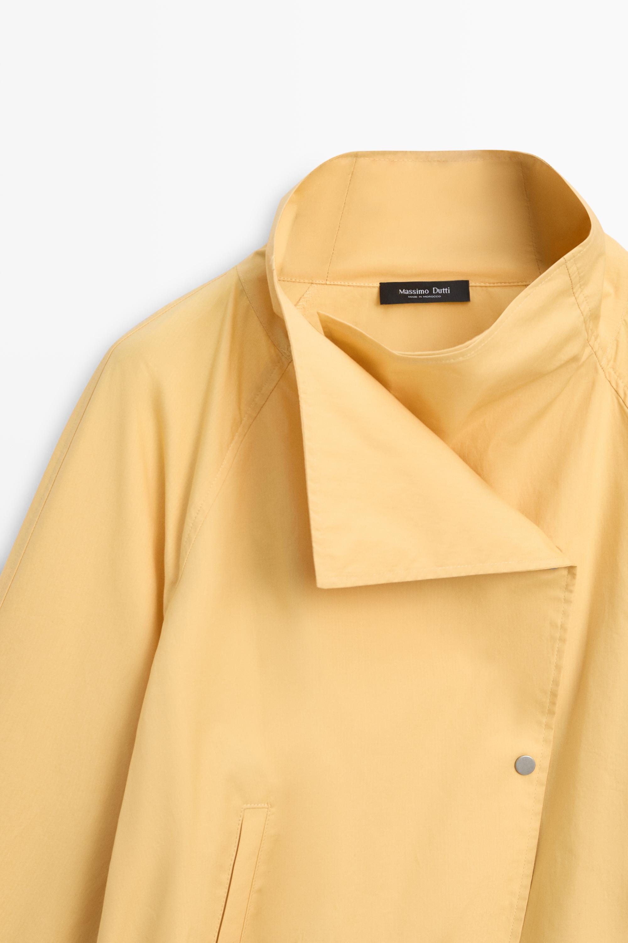 100% cotton bomber jacket with side fastening