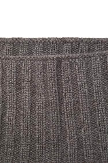 Wool-cashmere knit infinity scarf - LIMITED EDITION — GREY 9