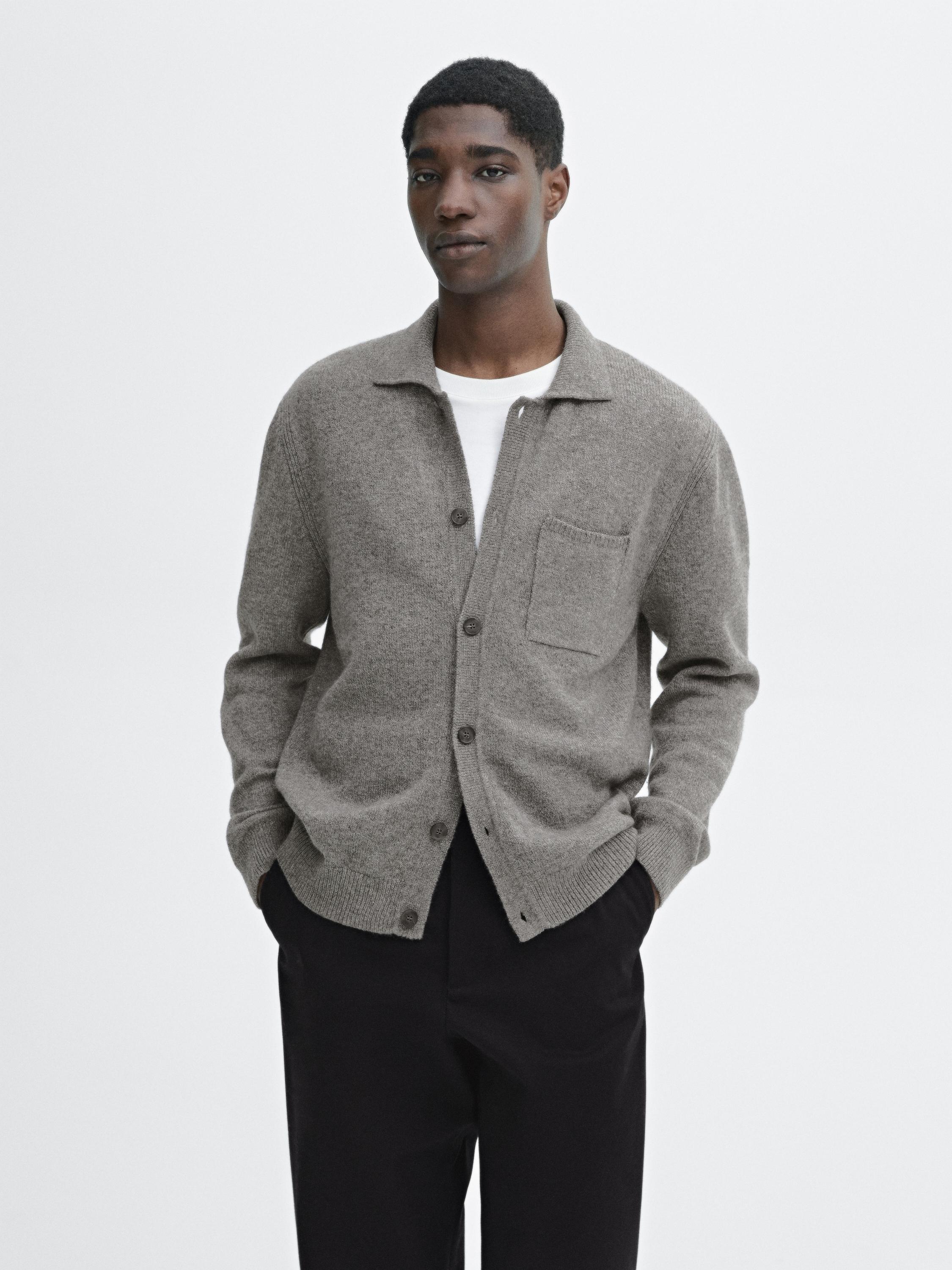 Cárdigan punto detalle bolsillo