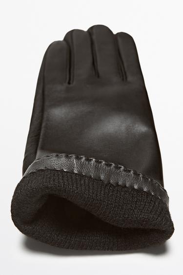 Nappa leather gloves — BROWN 5