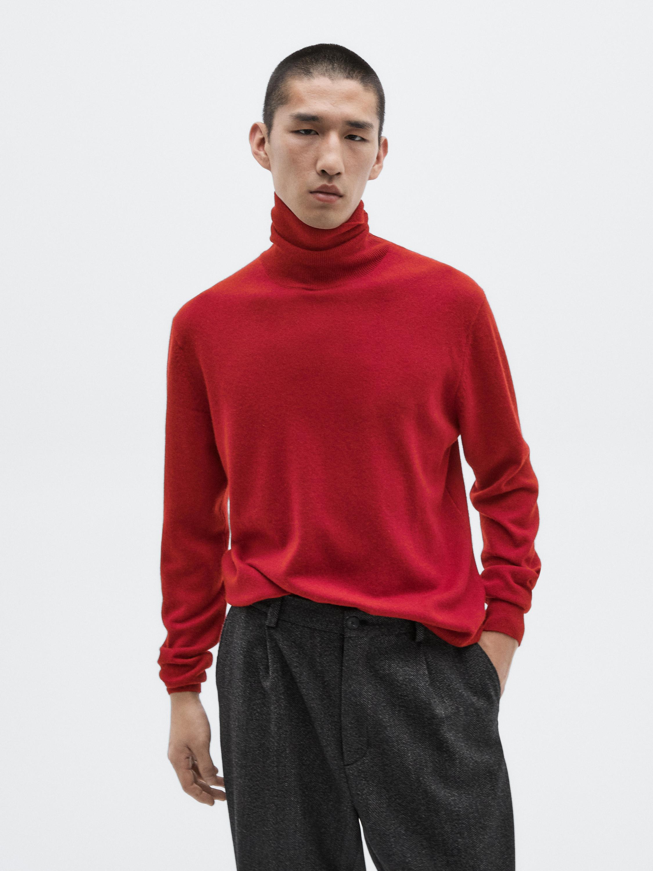 Maglia con collo alto in lana e cashmere - Limited