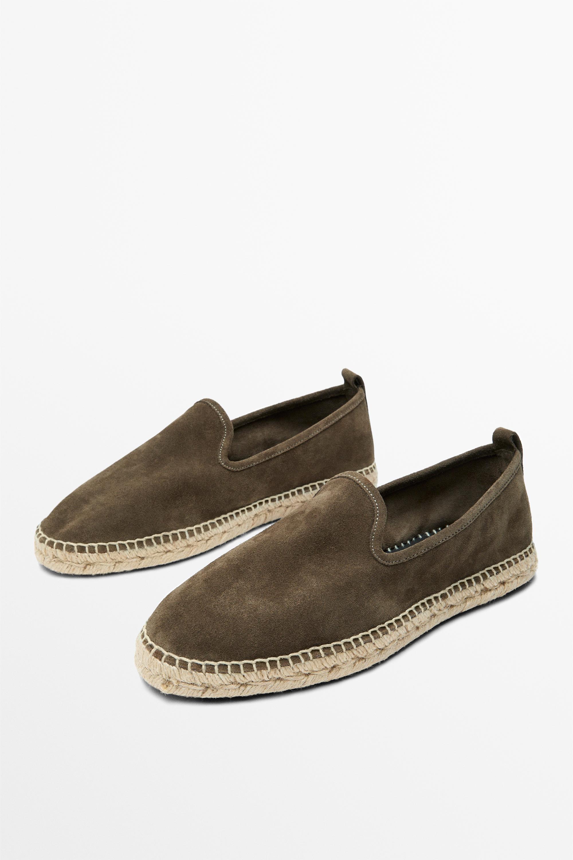 Leather espadrilles — MINK