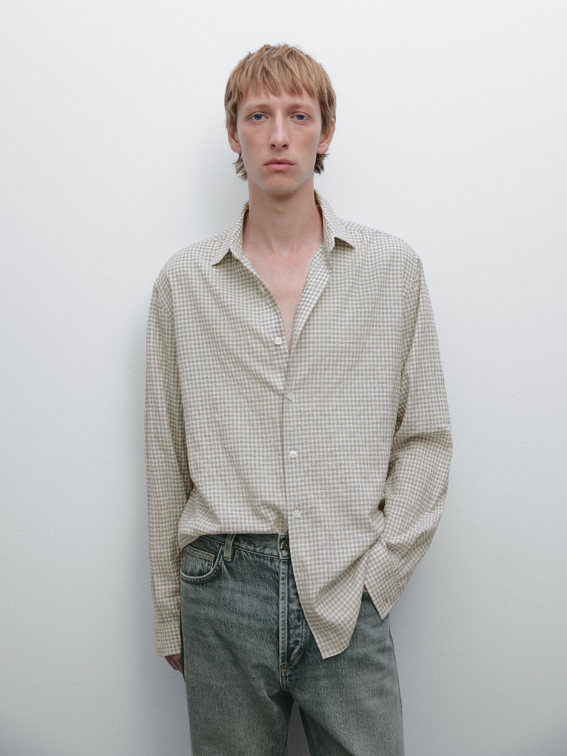 Regular fit check shirt