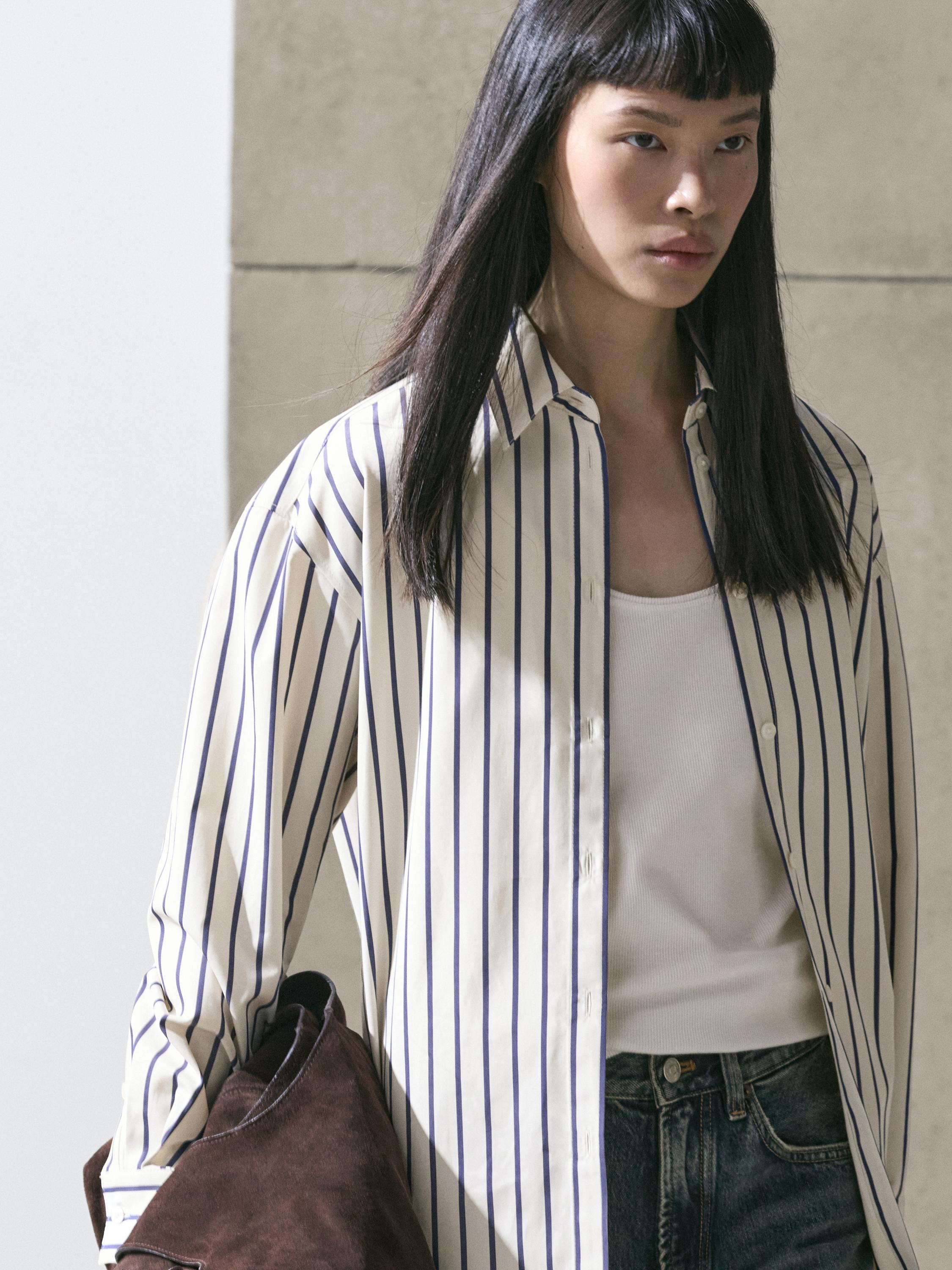 100% cotton striped shirt