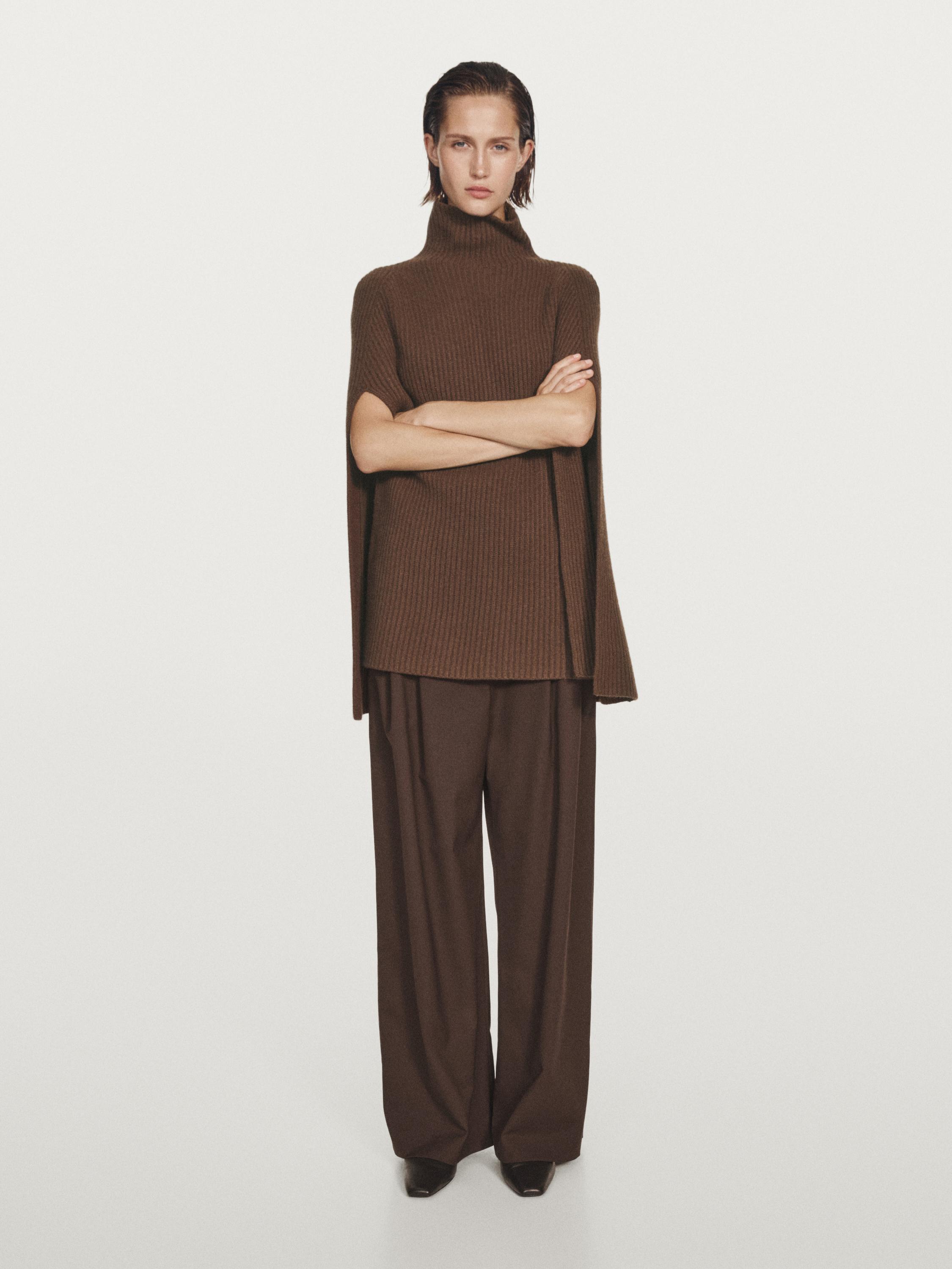 100% wool knitted coat