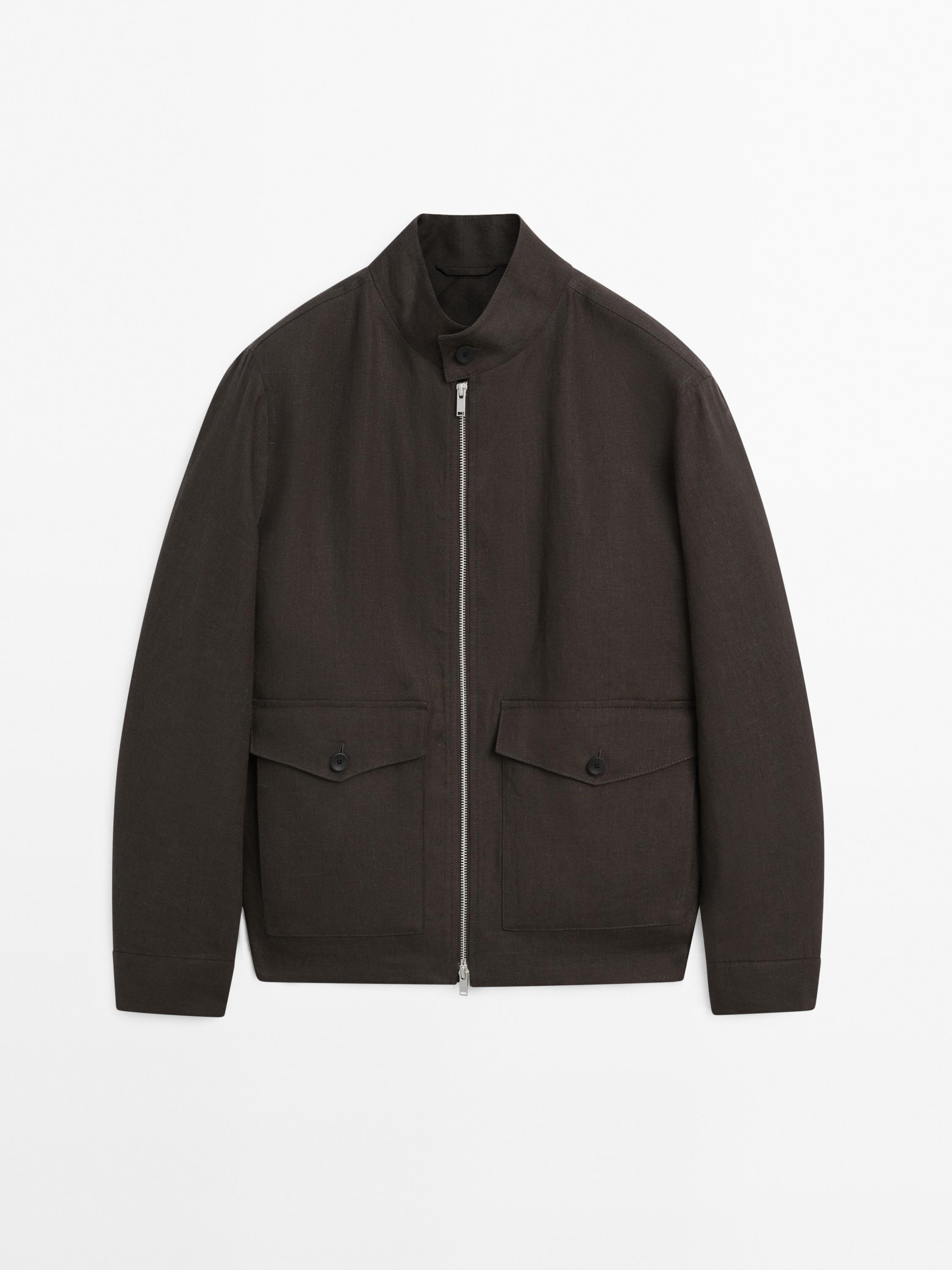 Blouson avec poches 100 % lin - Limited Edition